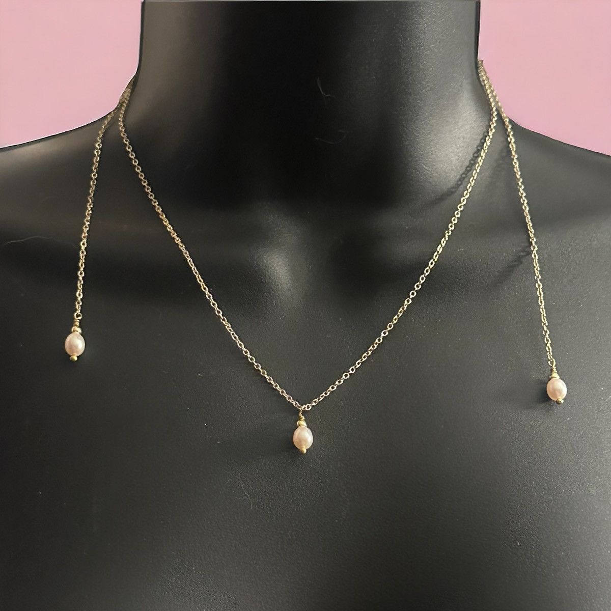 Other Gold tone pearl lariat necklace Size ONE SIZE - 1 Thumbnail
