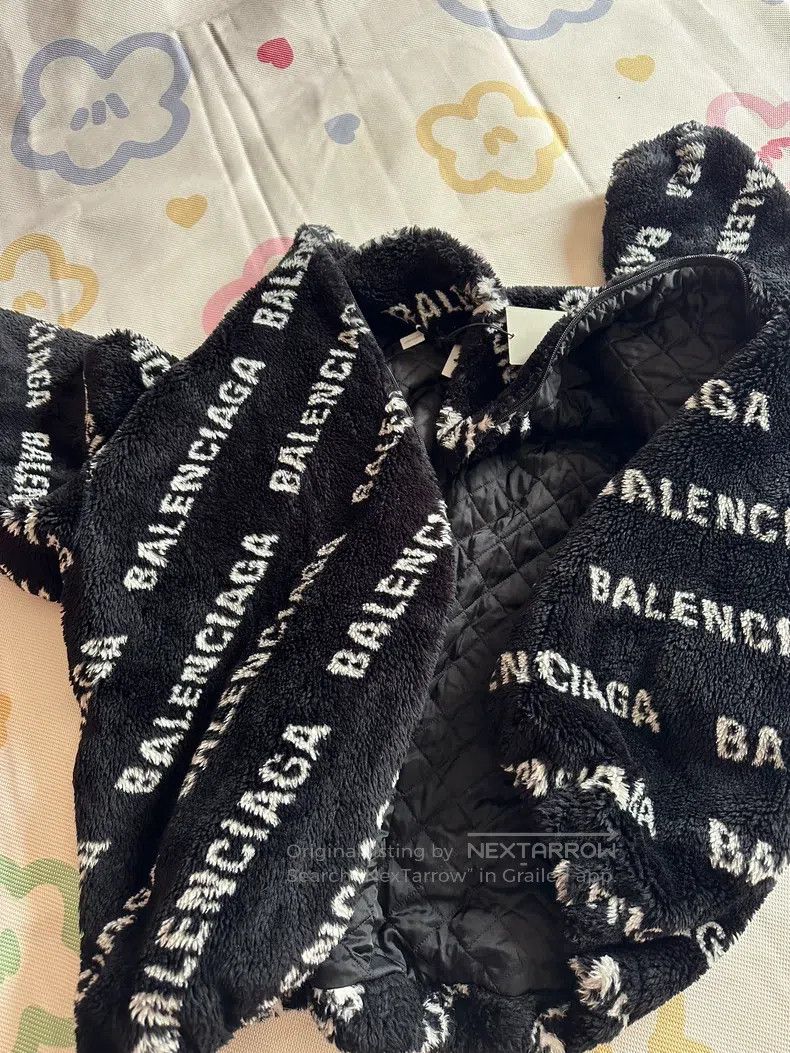 Balenciaga Balenciaga Black Teddy Coat Size XXS / US 00 / IT 34 - 2 Thumbnail