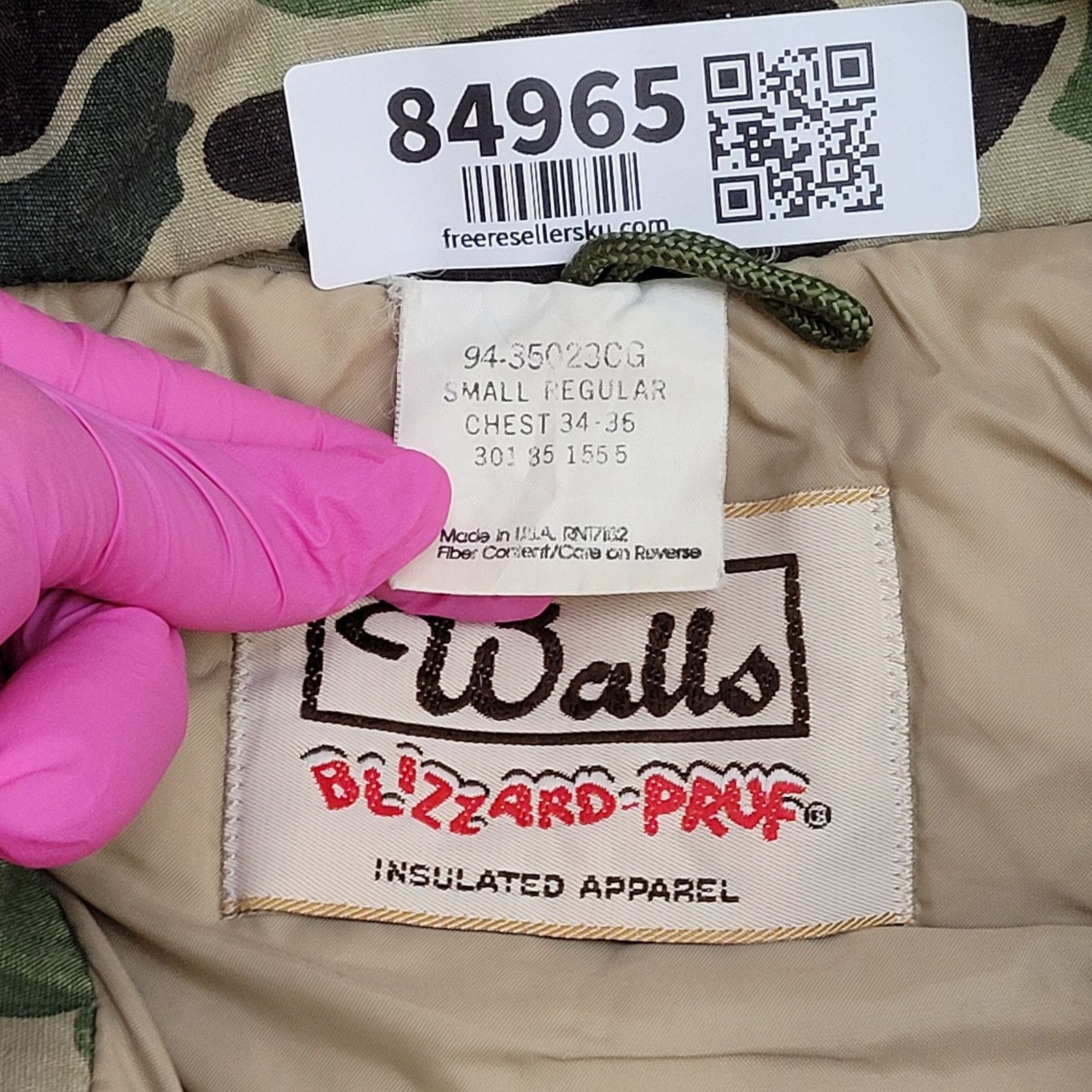 Walls VTG 80s Walls Hunting Duck Camo Jacket Field Blizzard-Pruf Size US L / EU 52-54 / 3 - 10 Thumbnail