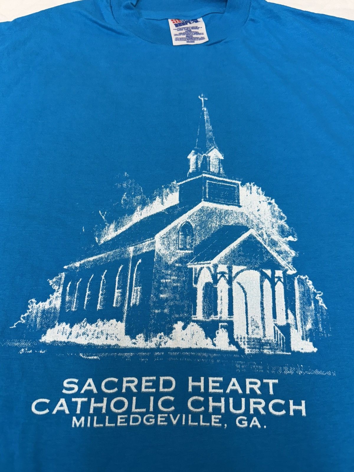 Other Vintage 90s Sacred Heart Catholic Church T-Shirt Size US L / EU 52-54 / 3 - 2 Thumbnail