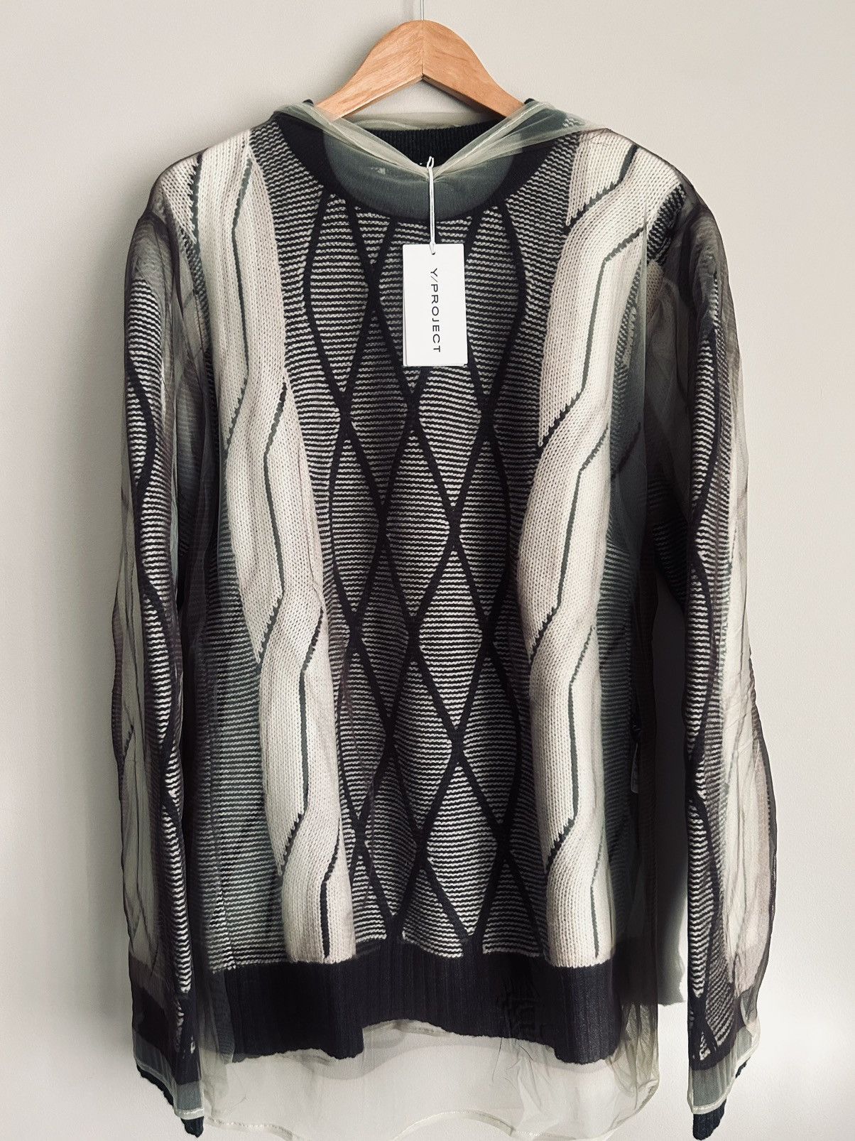Y/Project Y/Project FW2019 Double Layer Mesh Overlay Sweater Size US M / EU 48-50 / 2 - 1 Thumbnail