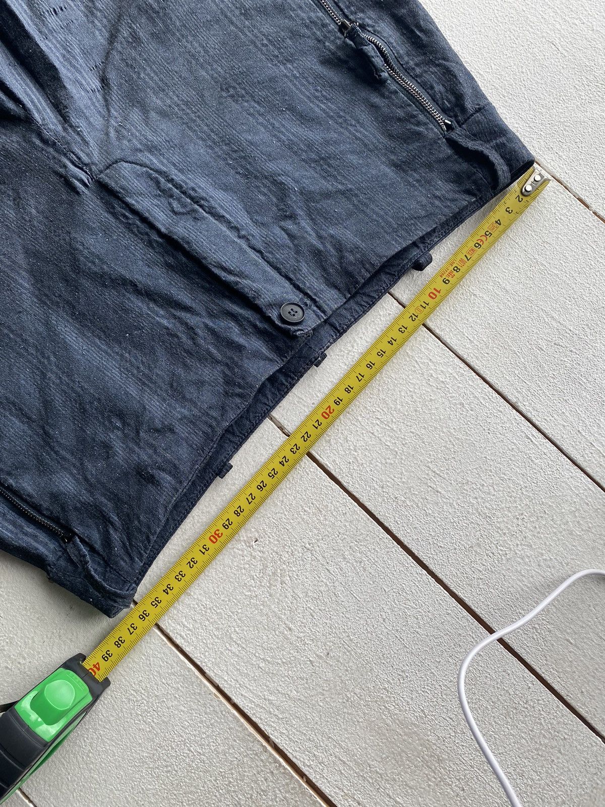 Annette Gortz × Vintage Gothic Annette Gortz Dark Blue Avant Garde Pants 29 rundholz Size 29" - 13 Thumbnail