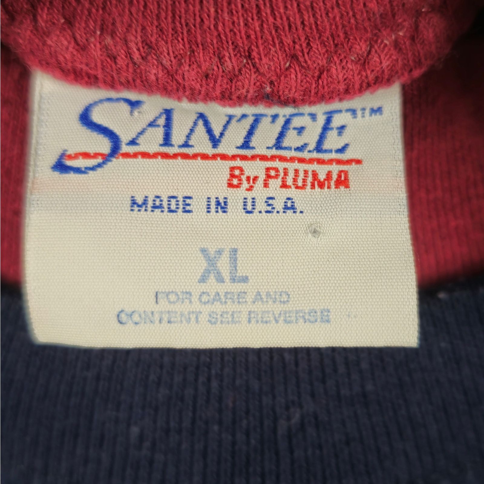 Vintage Vtg Alabama Sweatshirt XL by Santee Navy Red Made in USA Size XL / US 12-14 / IT 48-50 - 14 Thumbnail