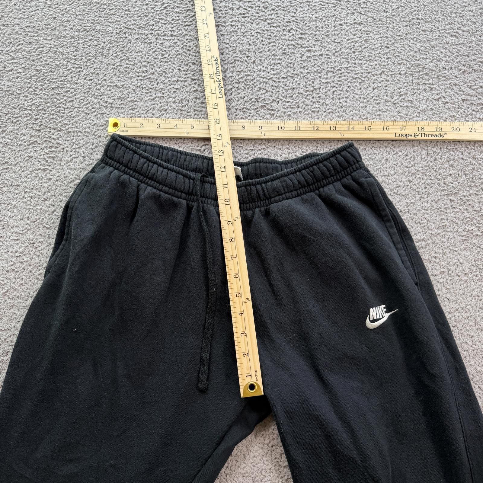 Nike Nike Mens L Jogger Sweatpants Black Fleece Embroidered Logo Size US 34 / EU 50 - 3 Thumbnail