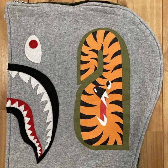 Bape BAPE Gray x 1st camo green Separate Shark Full Zip Hoodie Size US M / EU 48-50 / 2 - 6 Thumbnail