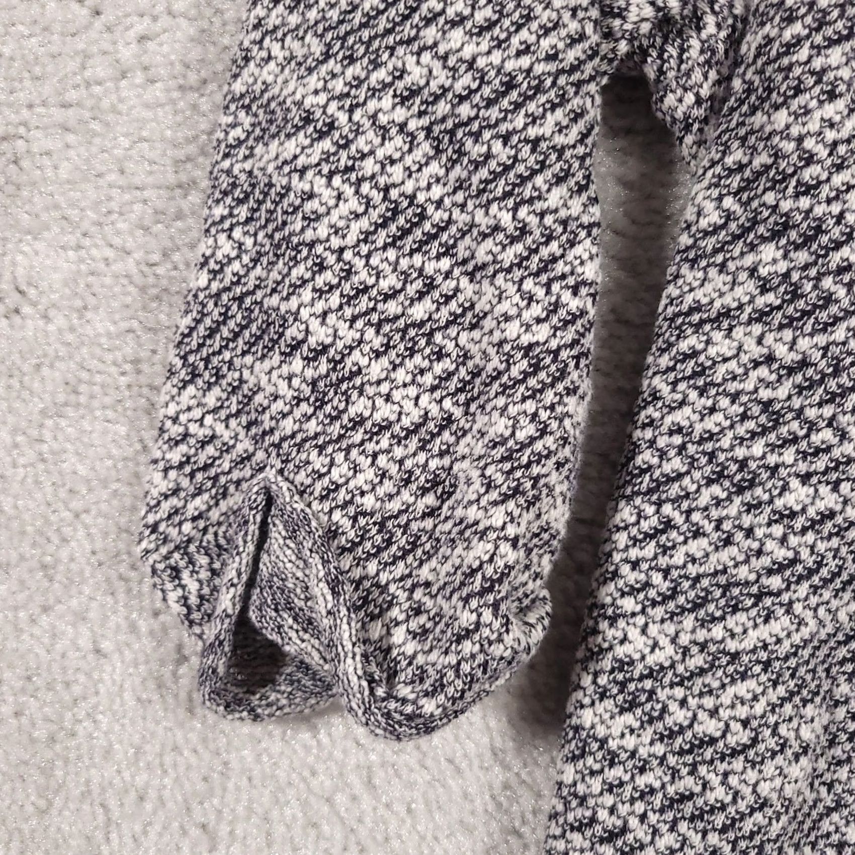 Croft & Barrow Croft & Barrow Cardigan Sweater Womens 2X Gray White Open Front Lightweight Knit Size XXL / US 16-18 / IT 52-54 - 5 Thumbnail