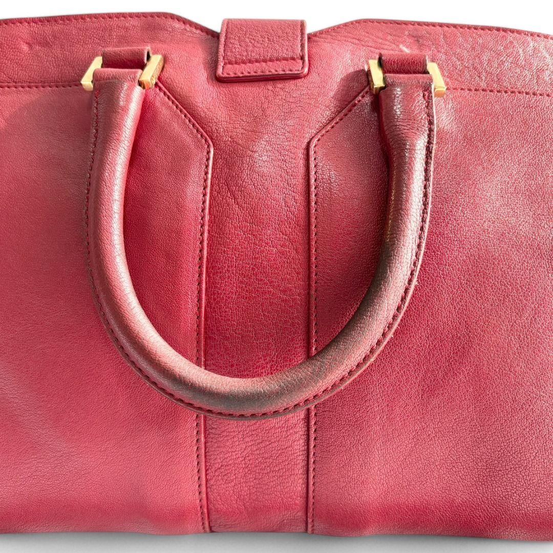Yves Saint Laurent Yves Saint Laurent - Cabas Chic Handbag YSL Shoulder Bag Red Size ONE SIZE - 6 Thumbnail