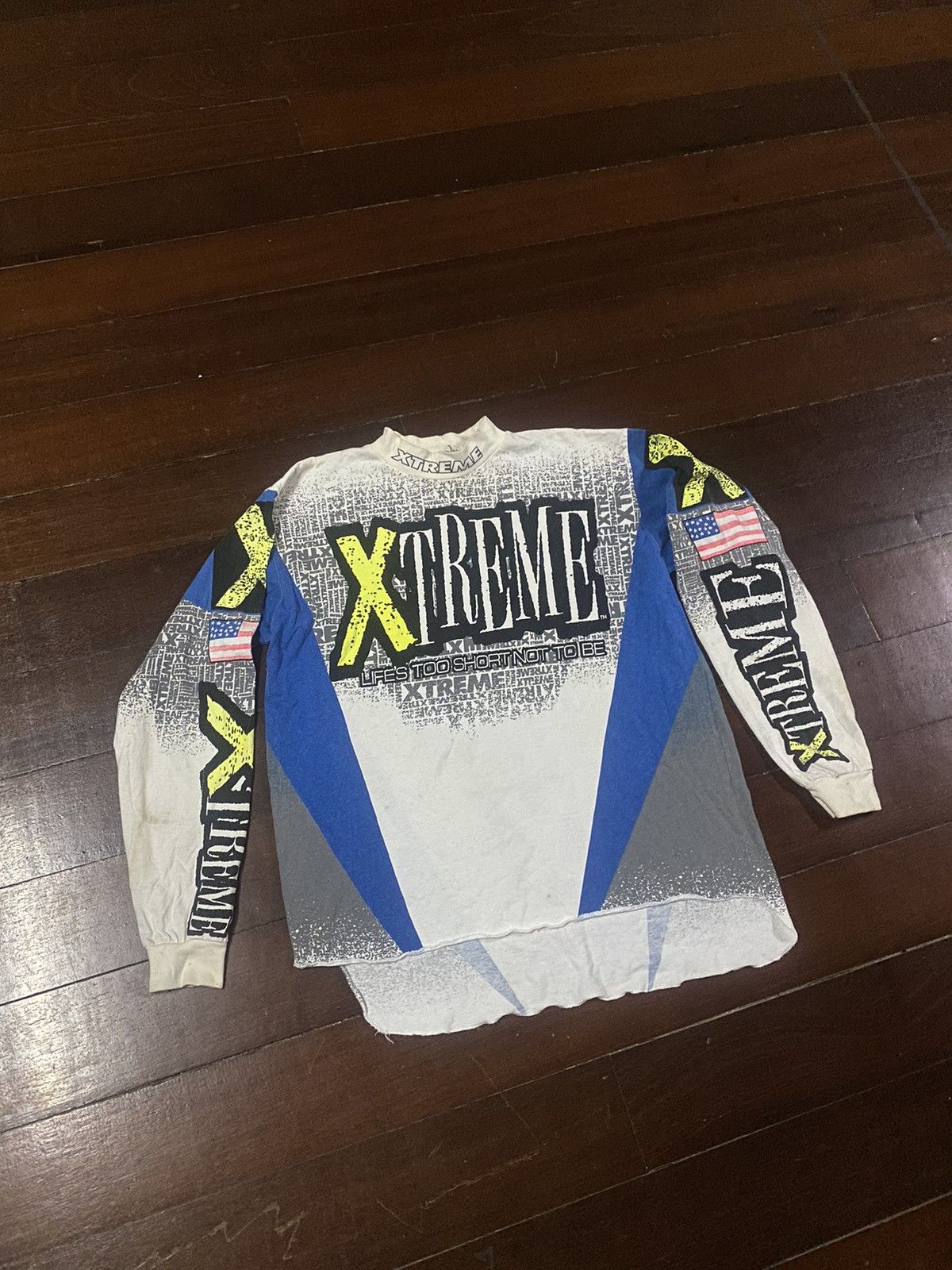 Vintage FIRE 🔥 VINTAGE 90s XTREME LIFES TOO SHORT NOT TO BE Size US M / EU 48-50 / 2 - 2 Thumbnail