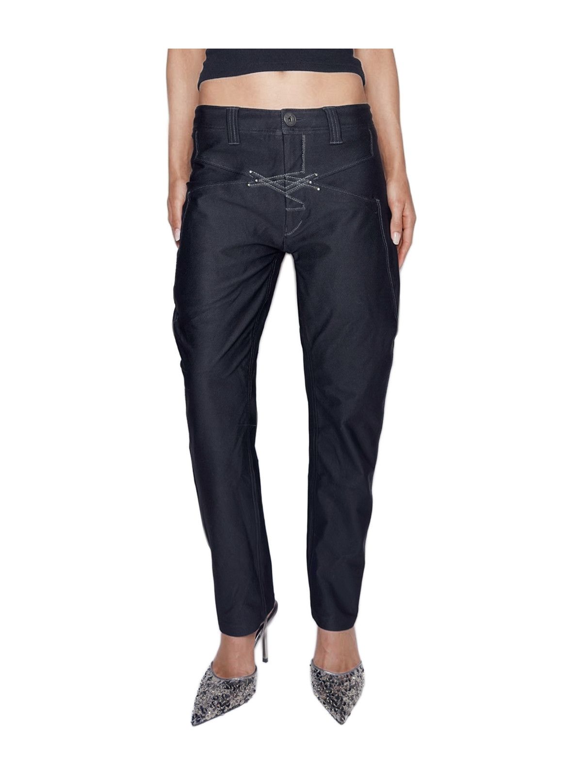 Marithe + Francois Girbaud Marithé + François Girbaud "Le Casual" Corset Jodhpur Pants Size 28" / US 6 / IT 42 - 2 Thumbnail