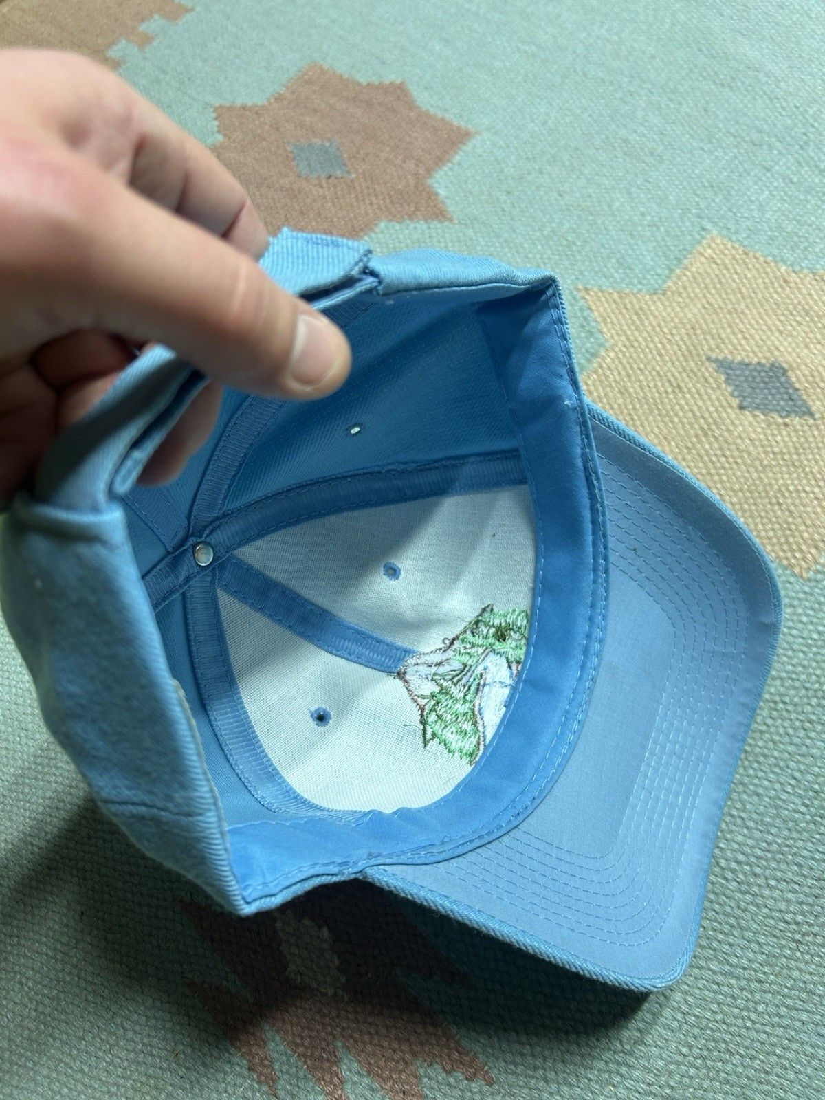 Vintage Vtg strapback hat Utah mountains river nature embroidered Size ONE SIZE - 6 Thumbnail