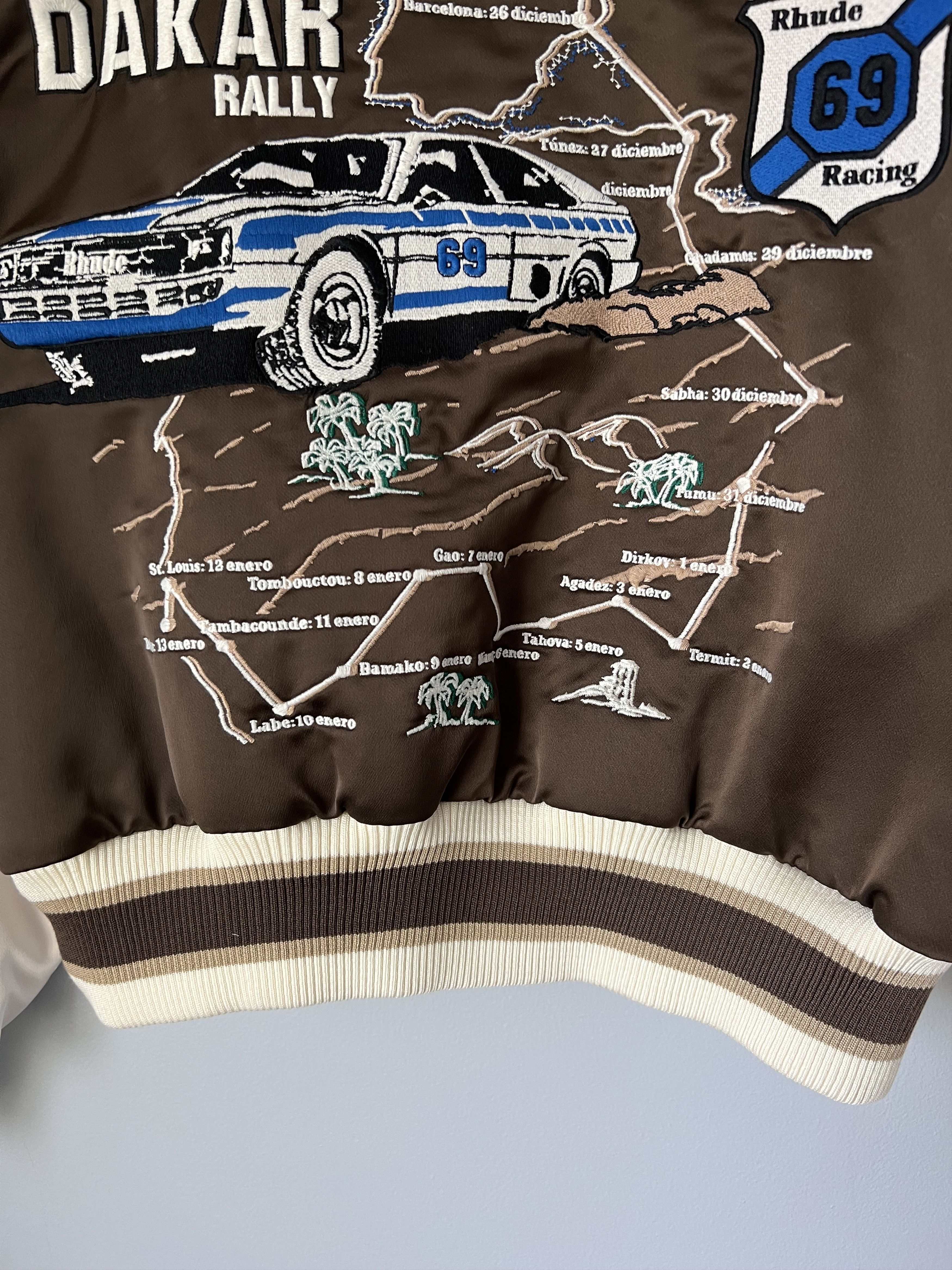Rhude Rhude Crepe Satin Souvenir Jacket in Brown Size US M / EU 48-50 / 2 - 8 Thumbnail