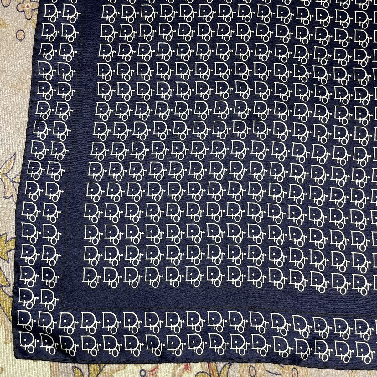 Christian Dior Monsieur Christian Dior Monogram Silk Scarf Size ONE SIZE - 5 Thumbnail
