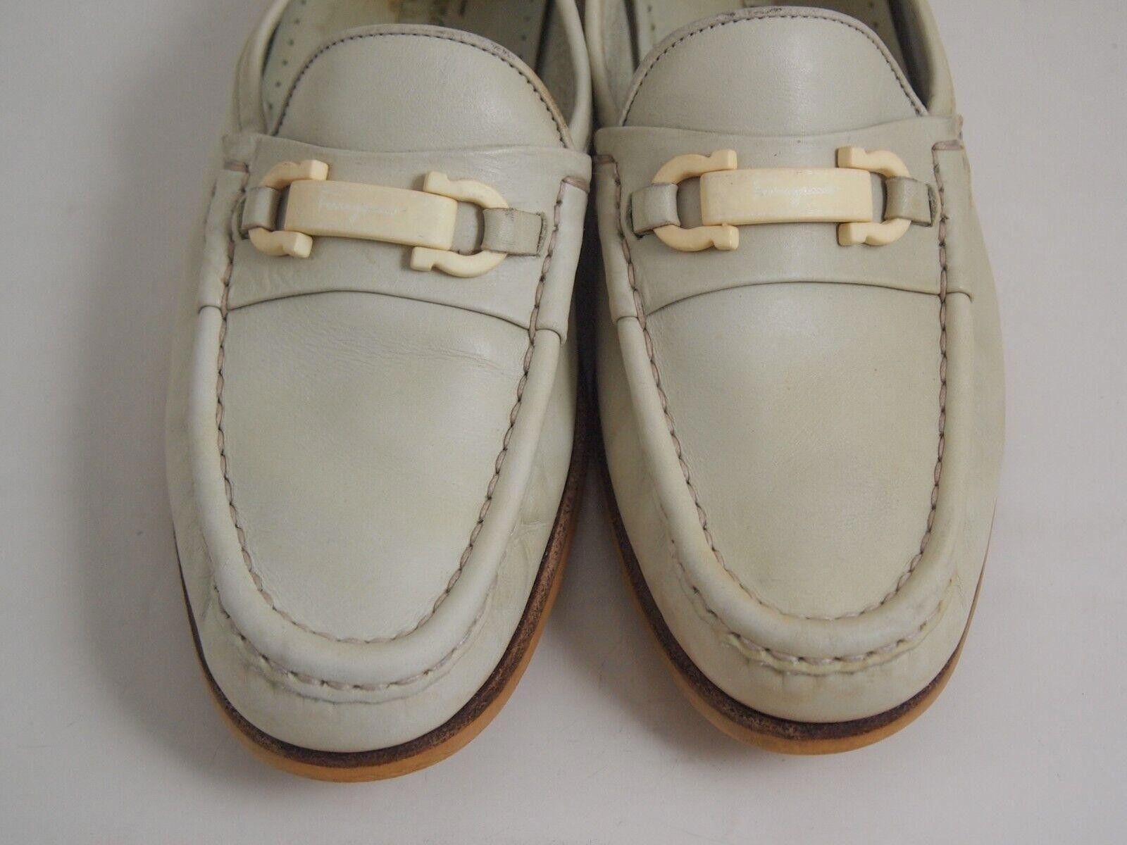 Salvatore Ferragamo Ferragamo Gancio Loafers Light Green Leather EU 40 US 10 C Size US 10 / IT 40 - 4 Thumbnail