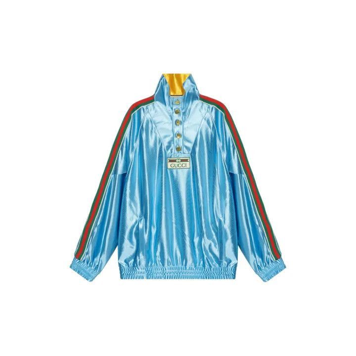 Gucci Gucci Gucci Blue Striped Logo Long Sleeve Sweatshirt -2506 Size US L / EU 52-54 / 3 - 1 Thumbnail