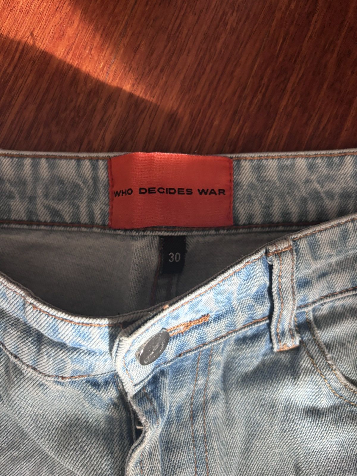 Ev Bravado × Who Decides War Who decides war denim Size US 30 / EU 46 - 9 Thumbnail
