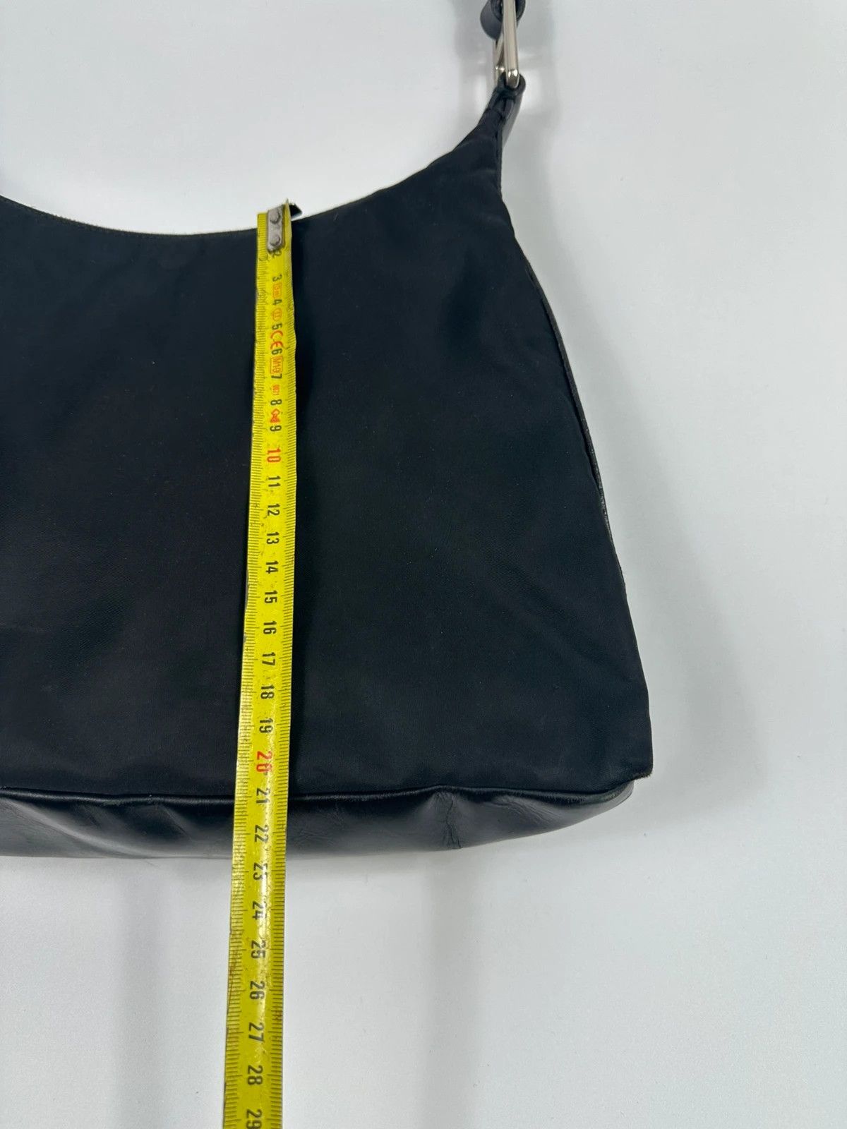 Prada Prada Milano FW99 Black Leather & Nylon Shoulder Bag Size ONE SIZE - 16 Thumbnail
