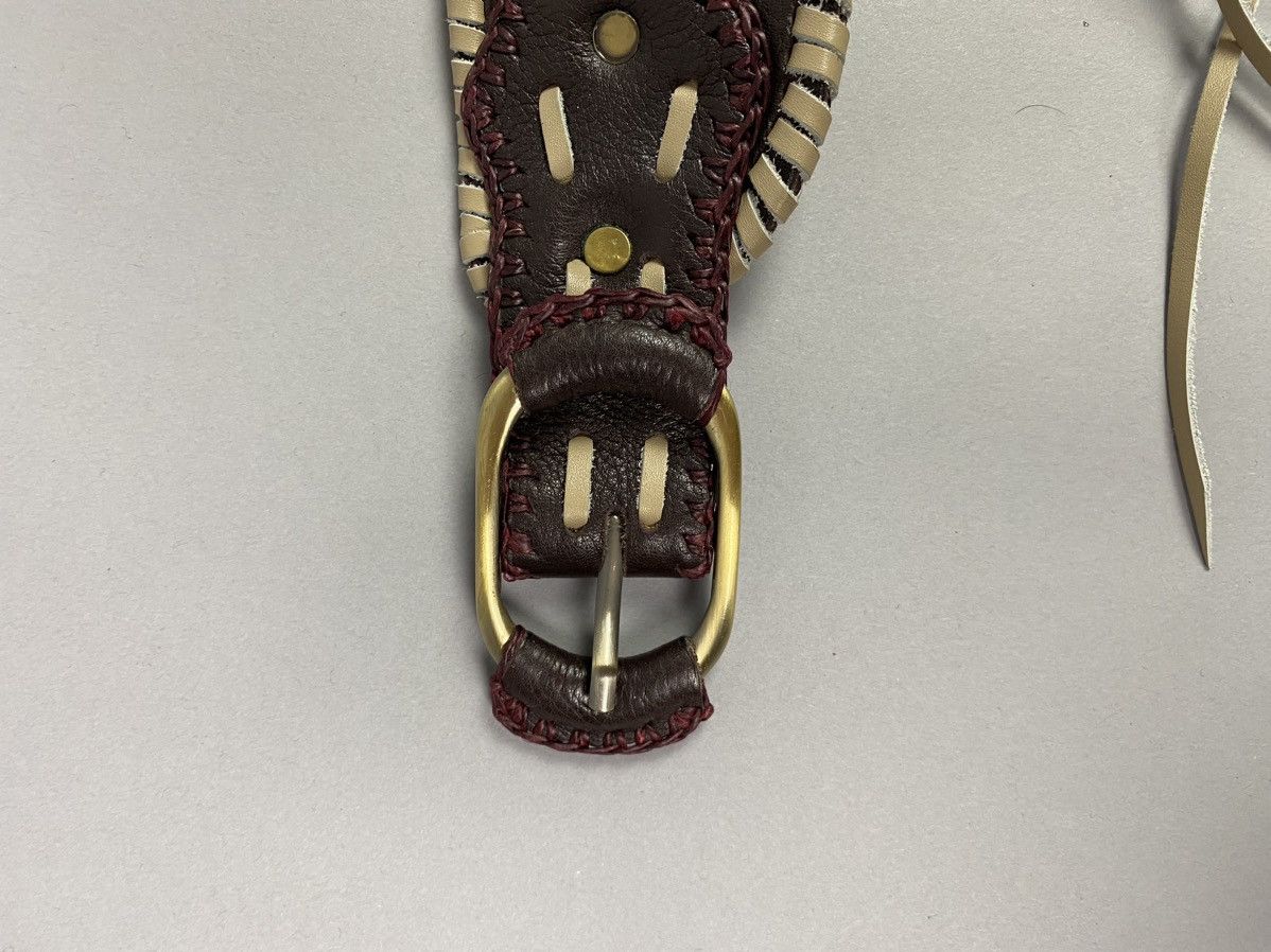 Vintage World Family Leather boho Belt Handcrafted Boho Accessory” Size ONE SIZE - 10 Thumbnail