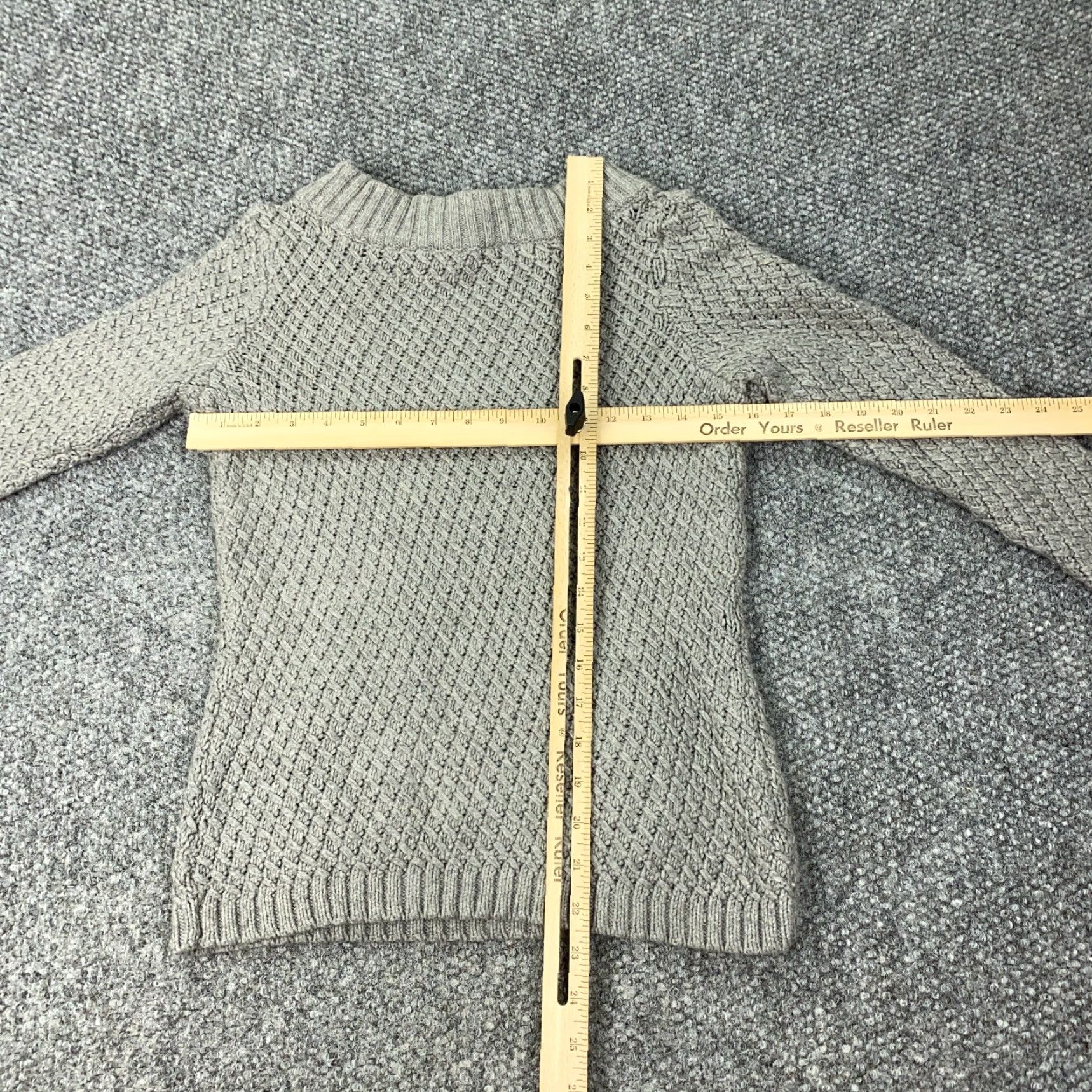 Talbots Talbots Sweater Womens XS Gray Cable-Knit Boat Neck Pullover with Pockets Size XS / US 0-2 / IT 36-38 - 6 Thumbnail