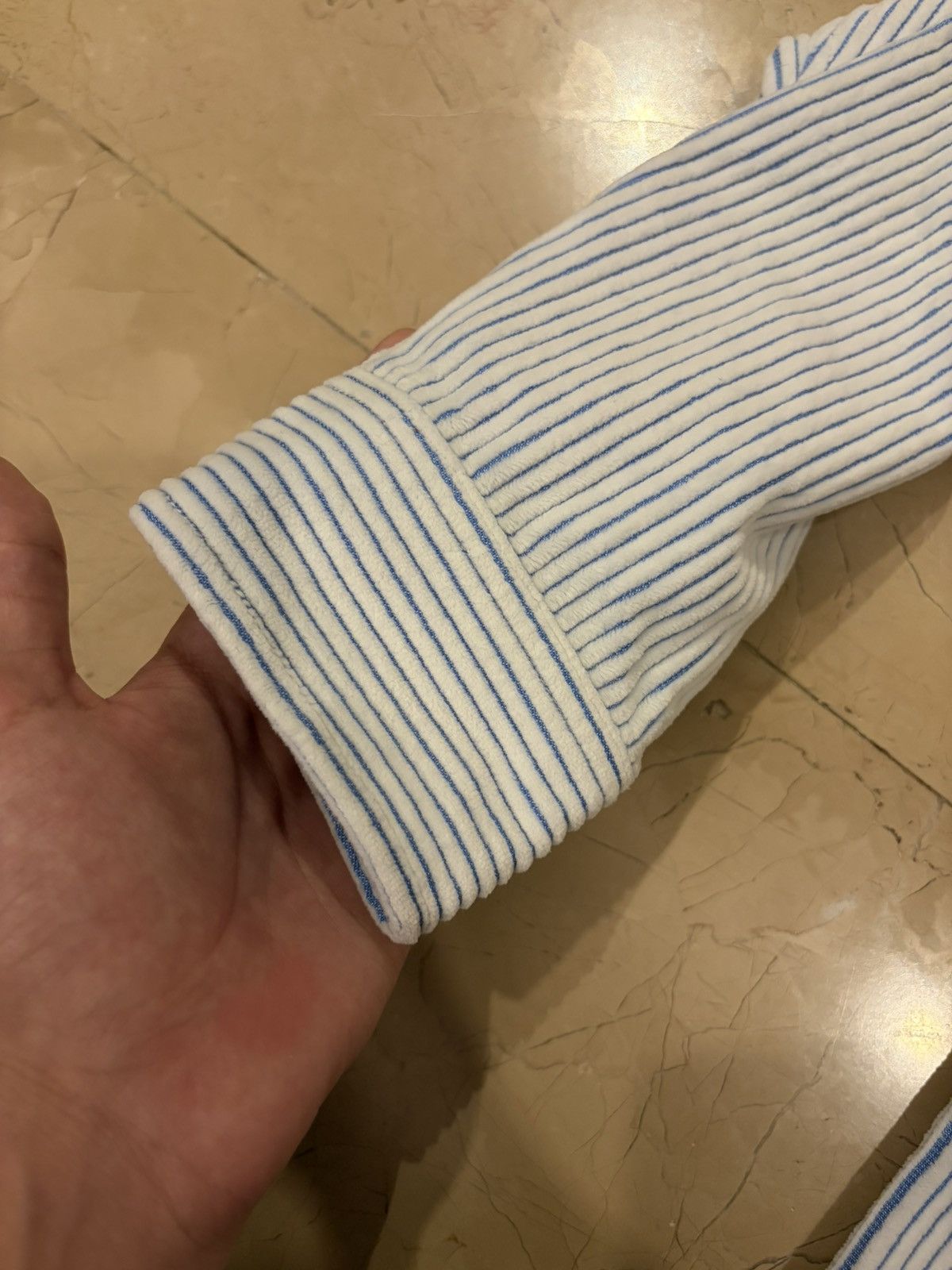 Supreme Supreme two tone corduroy shirt white and blue Size US L / EU 52-54 / 3 - 5 Thumbnail