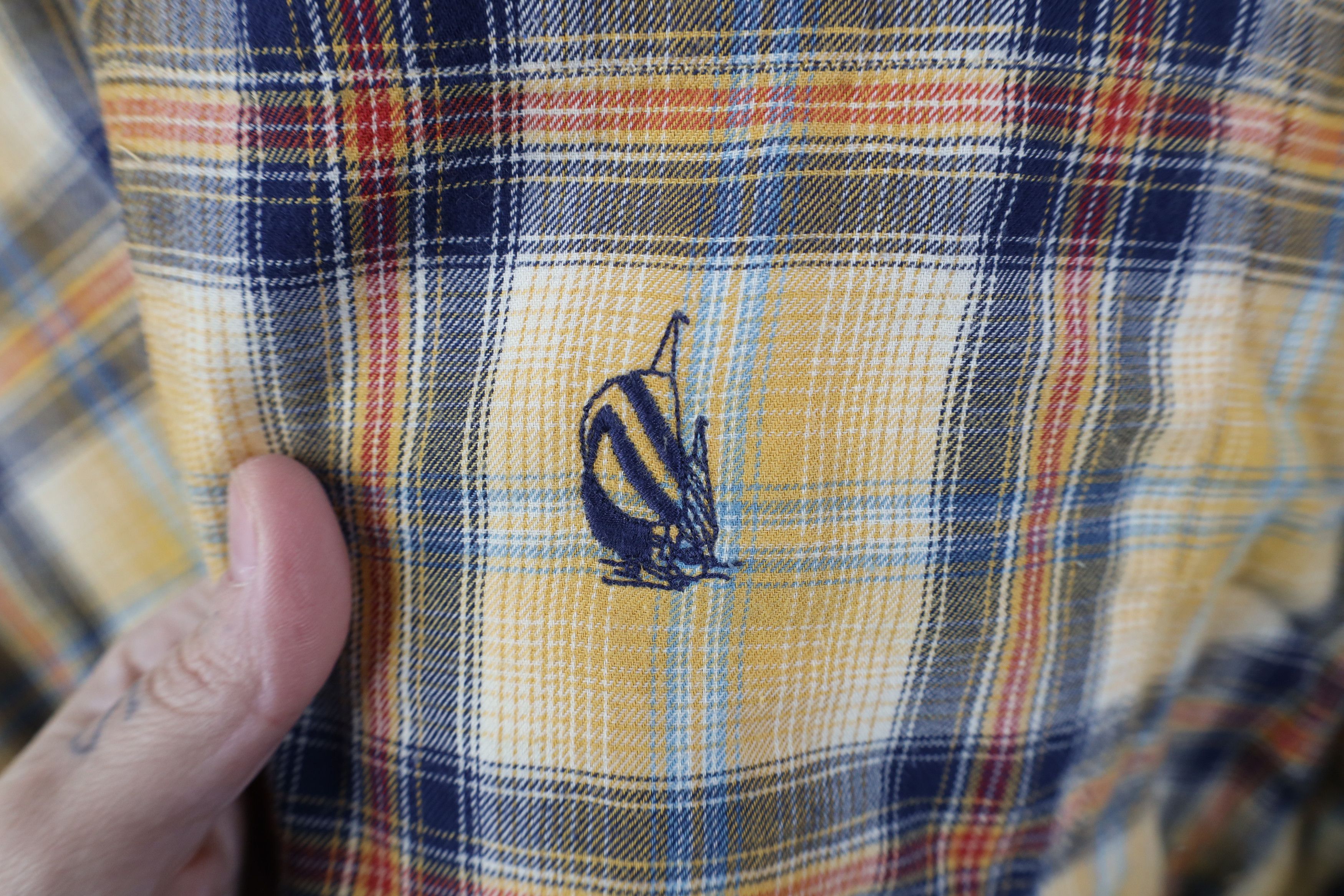 Nautica Vintage 90s Nautica Flannel Collared Button Down Shirt Plaid Size US M / EU 48-50 / 2 - 4 Thumbnail