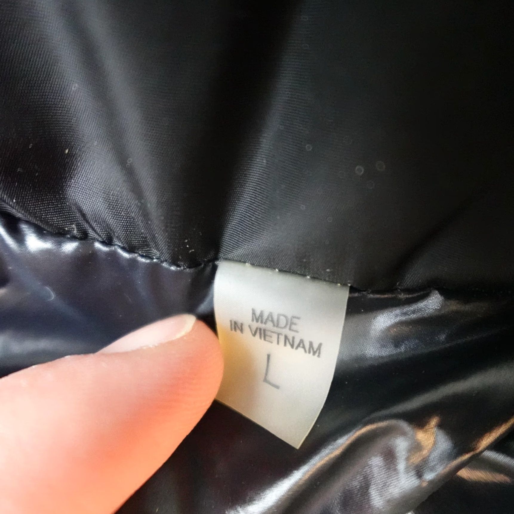 Vintage SAM New York Jordy Jacket Womens Large Black Down Puffer Bomber Zip Coat Size L / US 10 / IT 46 - 7 Thumbnail