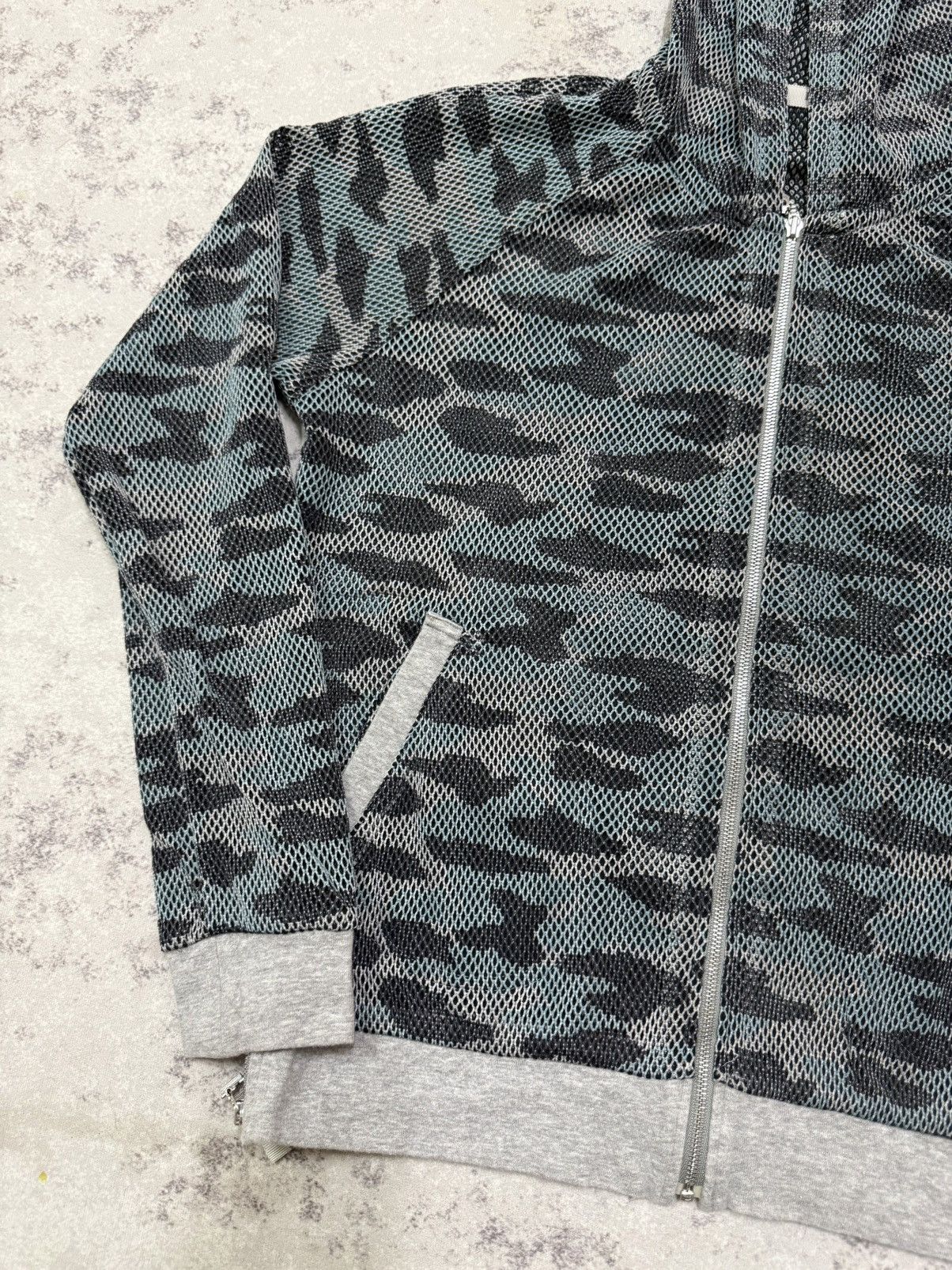 Balmain Balmain Paris Ishikawa Design Camo Hoodie Zip Up Sweater Size S / US 4 / IT 40 - 5 Thumbnail