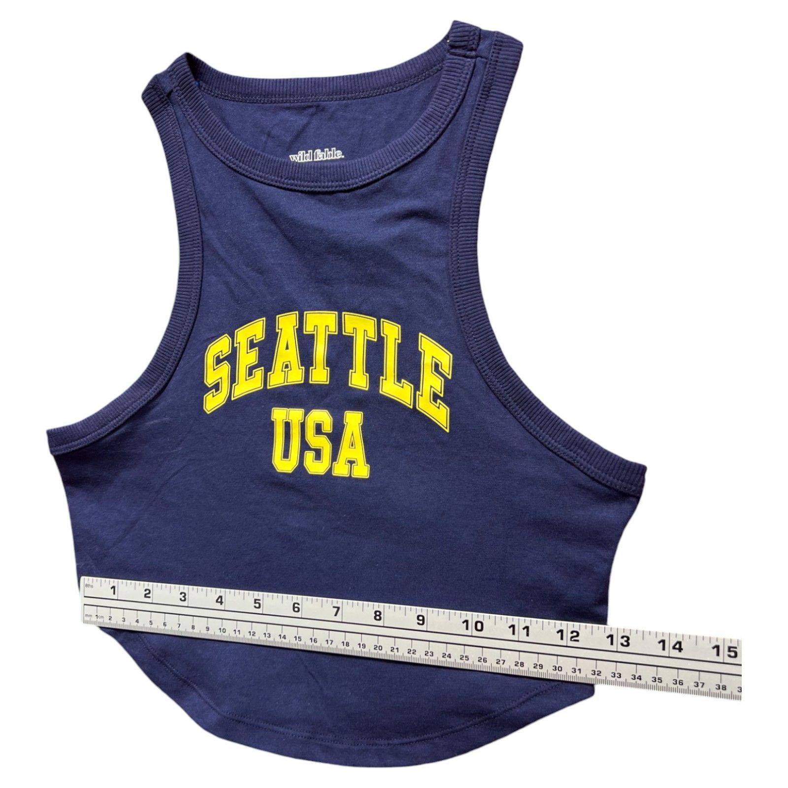 Other Wild Fable - Women's Graphic Tiny Tank - Navy Blue - Small Size S / US 4 / IT 40 - 6 Thumbnail