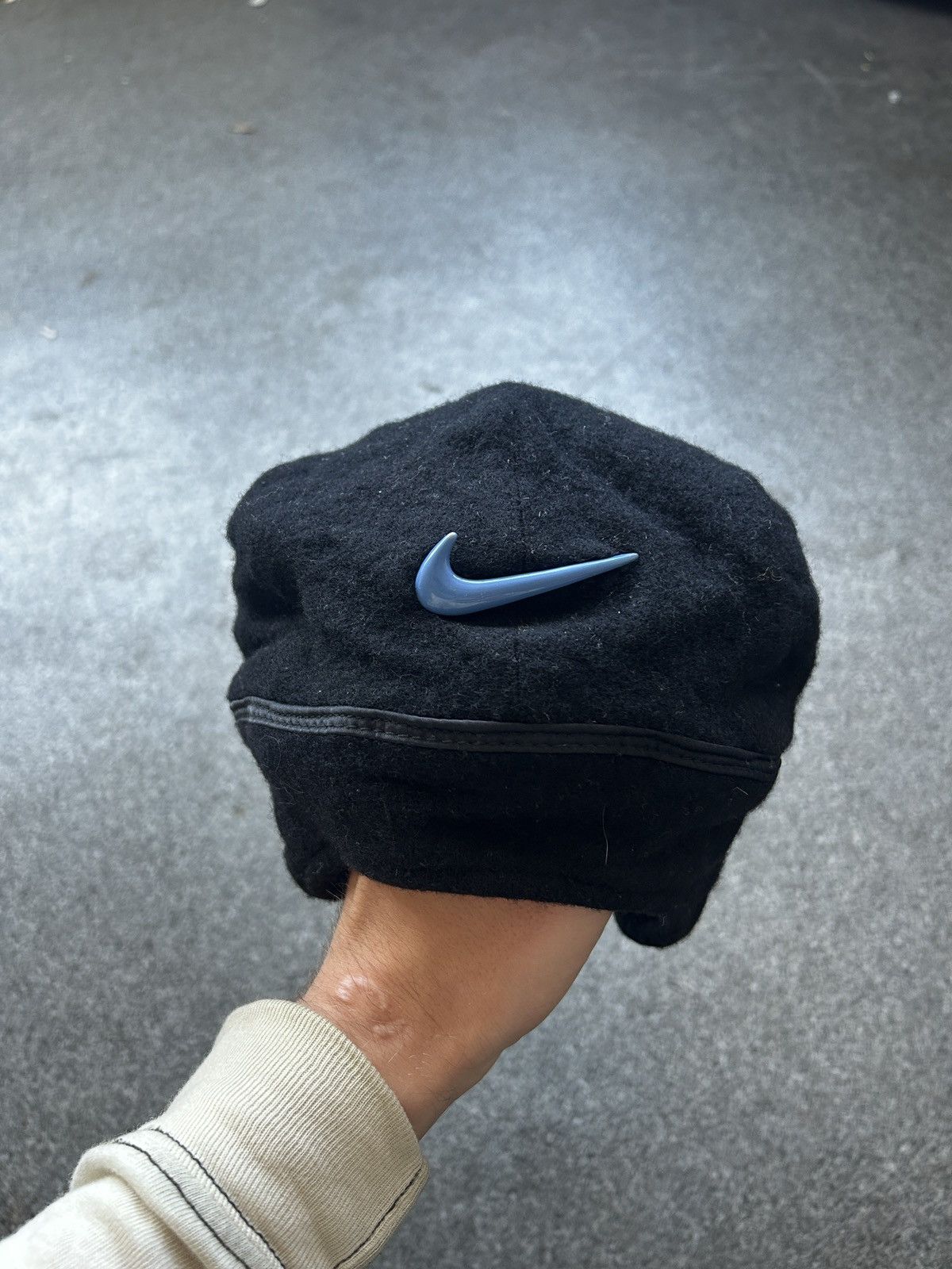 Nike × Vintage Vintage Nike Wool Y2K Flat Cap Hats Size ONE SIZE - 2 Thumbnail