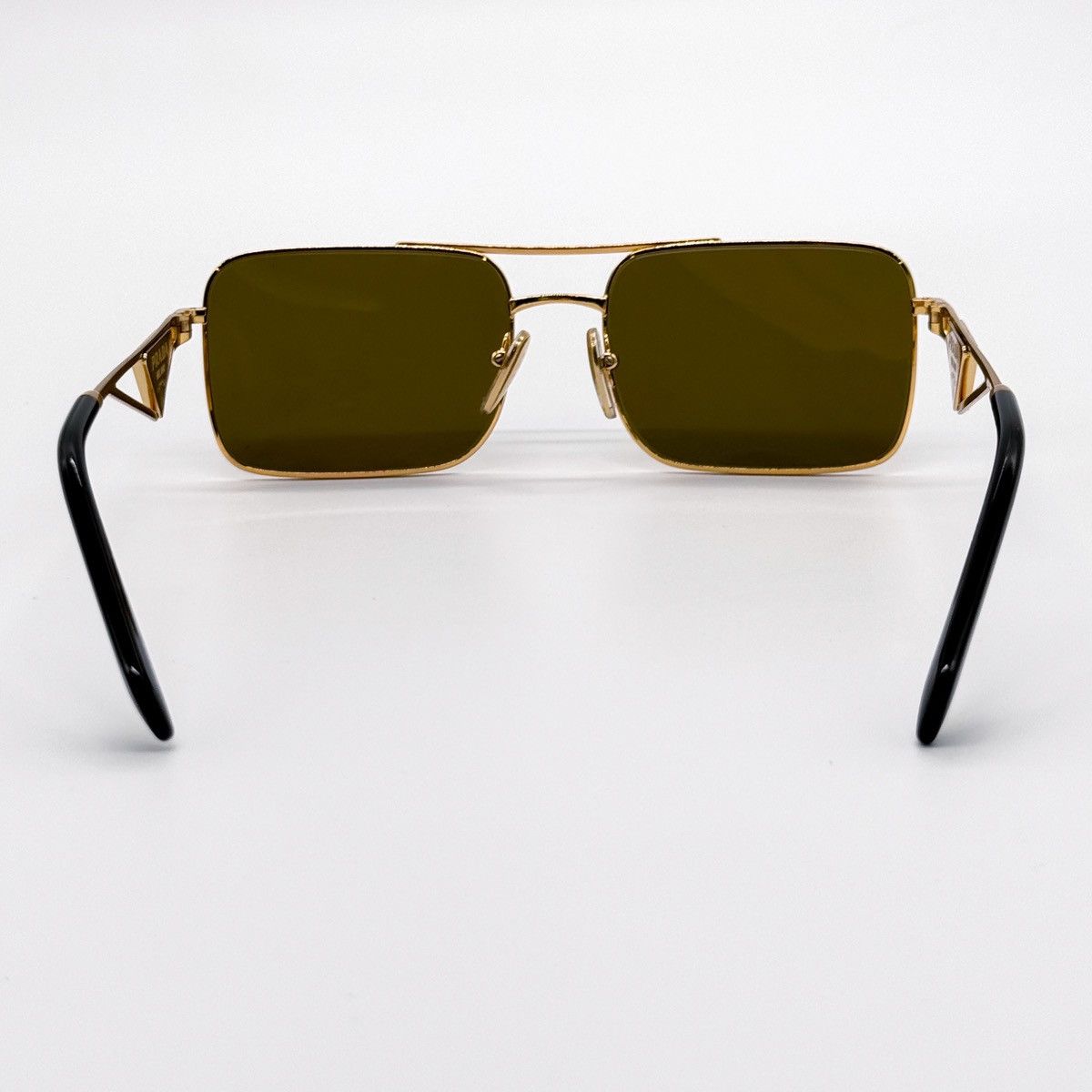 Prada NEW PRADA SPR A52 15N01T SQUARE GOLD PRA52S 15N01T WOMEN Size ONE SIZE - 7 Thumbnail
