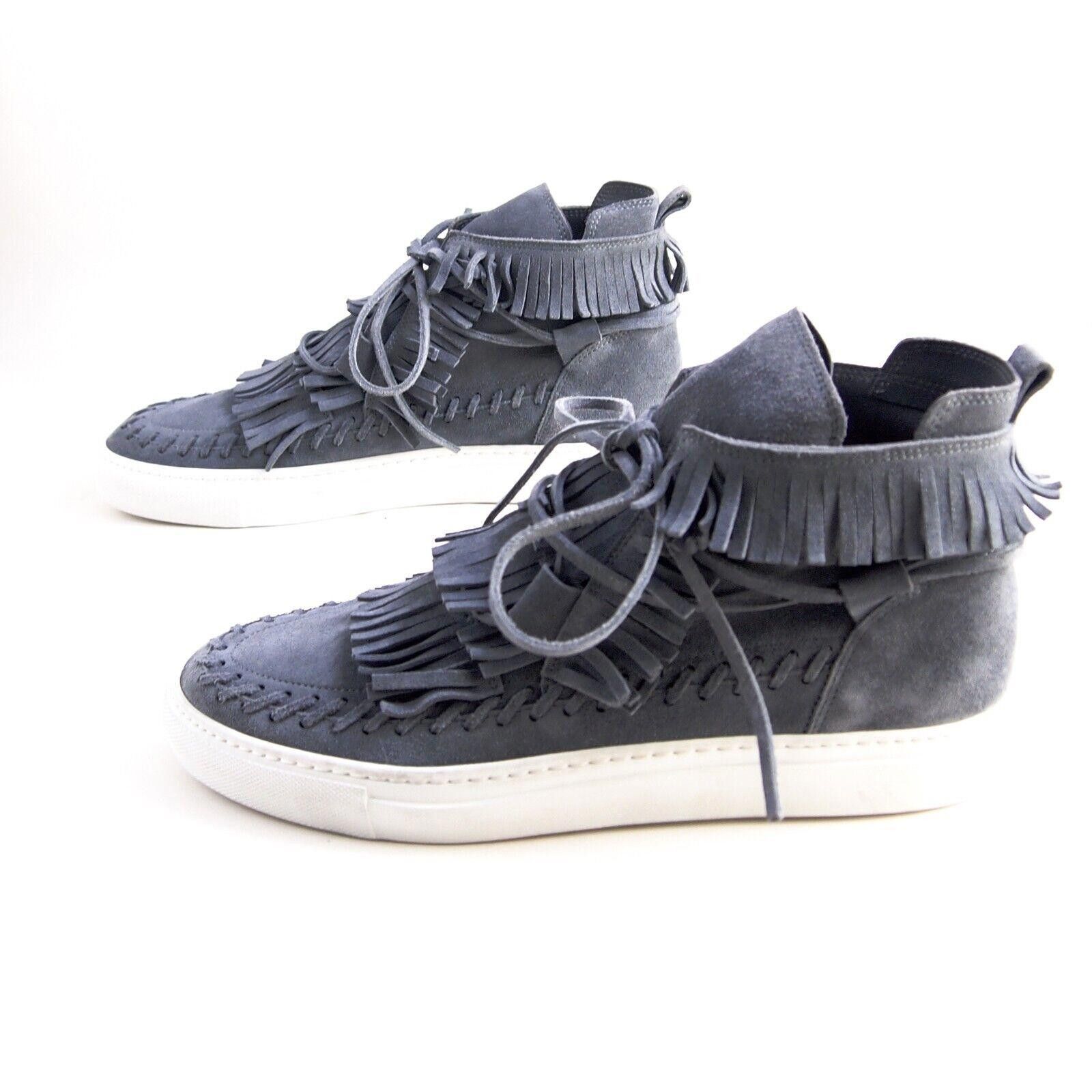 Casedei Casadei Fringe Sneakers Gray Suede Mens EU 41.5 US 8.5 Size US 8.5 / EU 41-42 - 3 Thumbnail