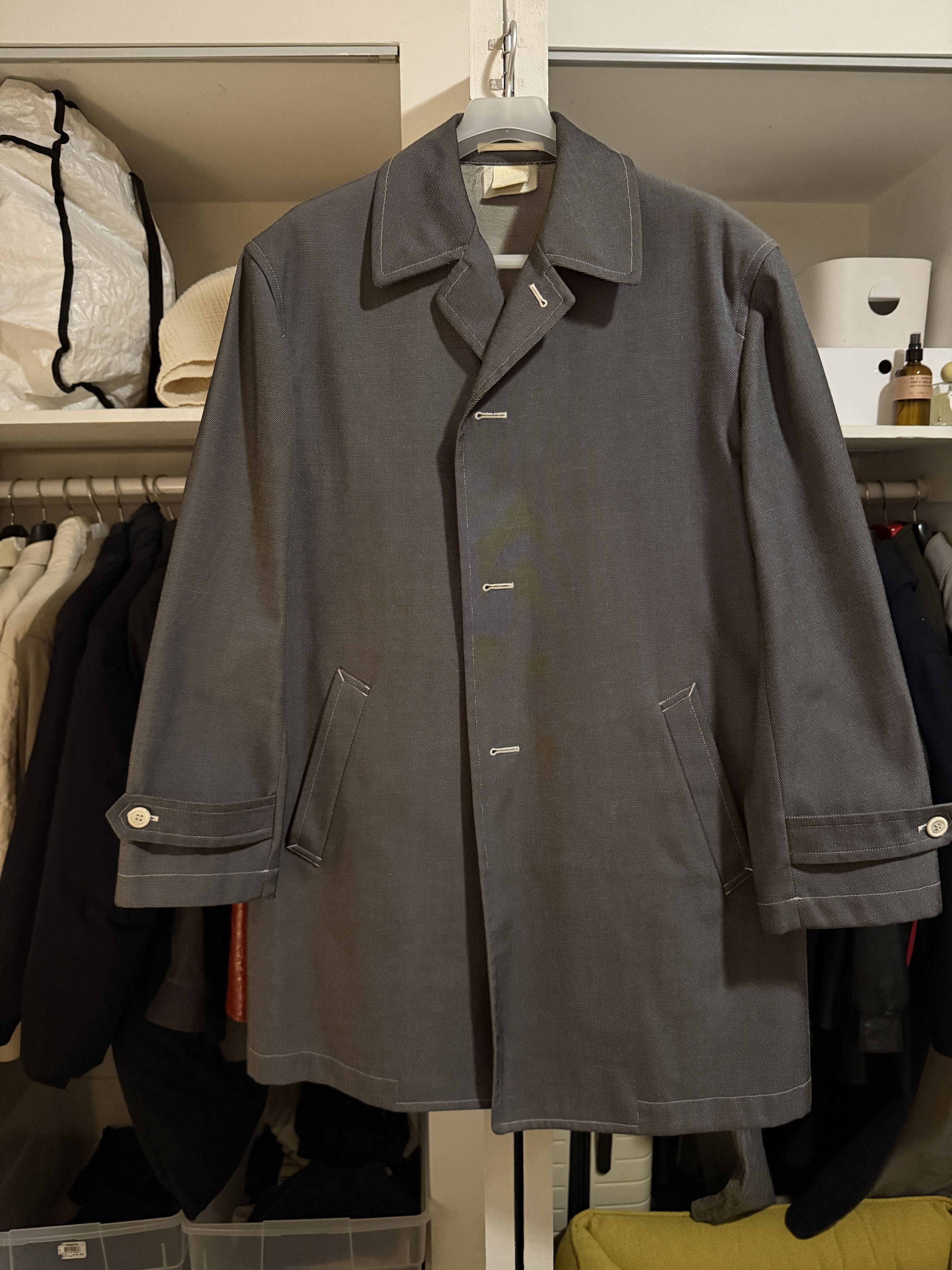 Comme des Garcons Homme Plus Oversized grey denim jacket Size US M / EU 48-50 / 2 - 1 Thumbnail
