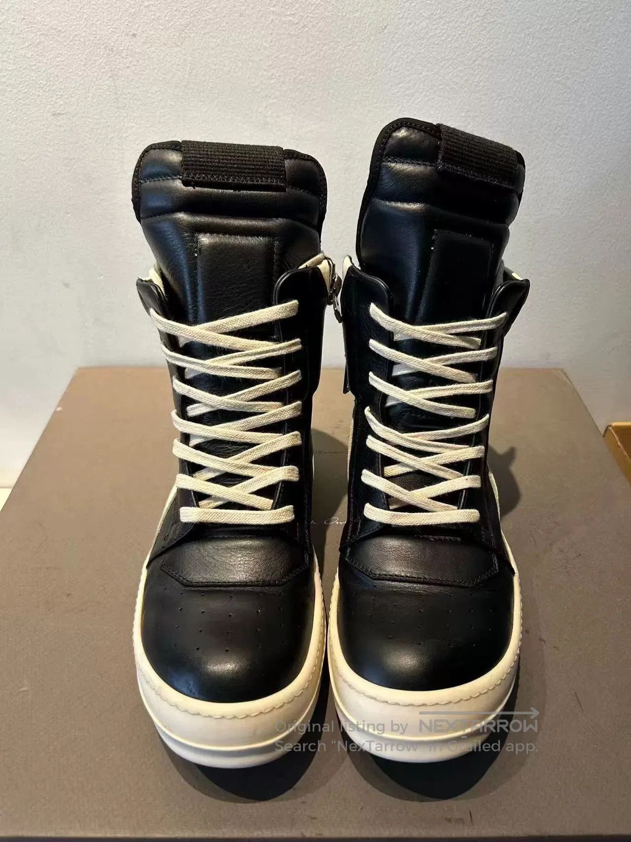 Rick Owens Rick Owens Triangle Leather Sneakers. Size US 6 / EU 39 - 3 Thumbnail