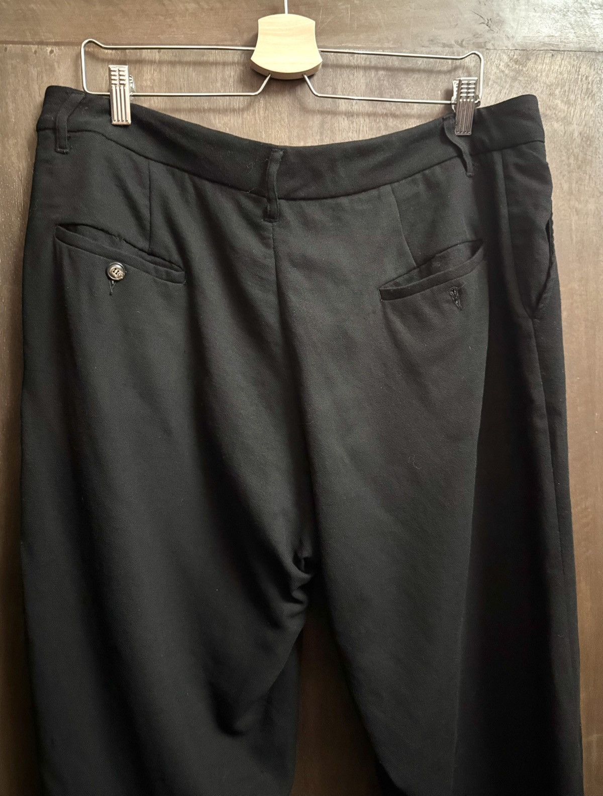 Rick Owens rick owens vintage black wool pants 44 it wo Size 30" / US 8 / IT 44 - 7 Thumbnail