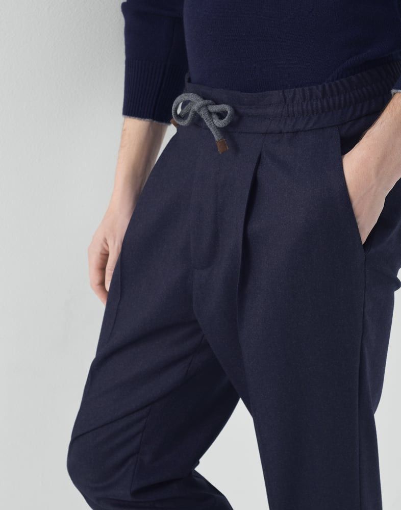 Brunello Cucinelli o1w1db10924 Pants in Blue Size US 34 / EU 50 - 4 Thumbnail