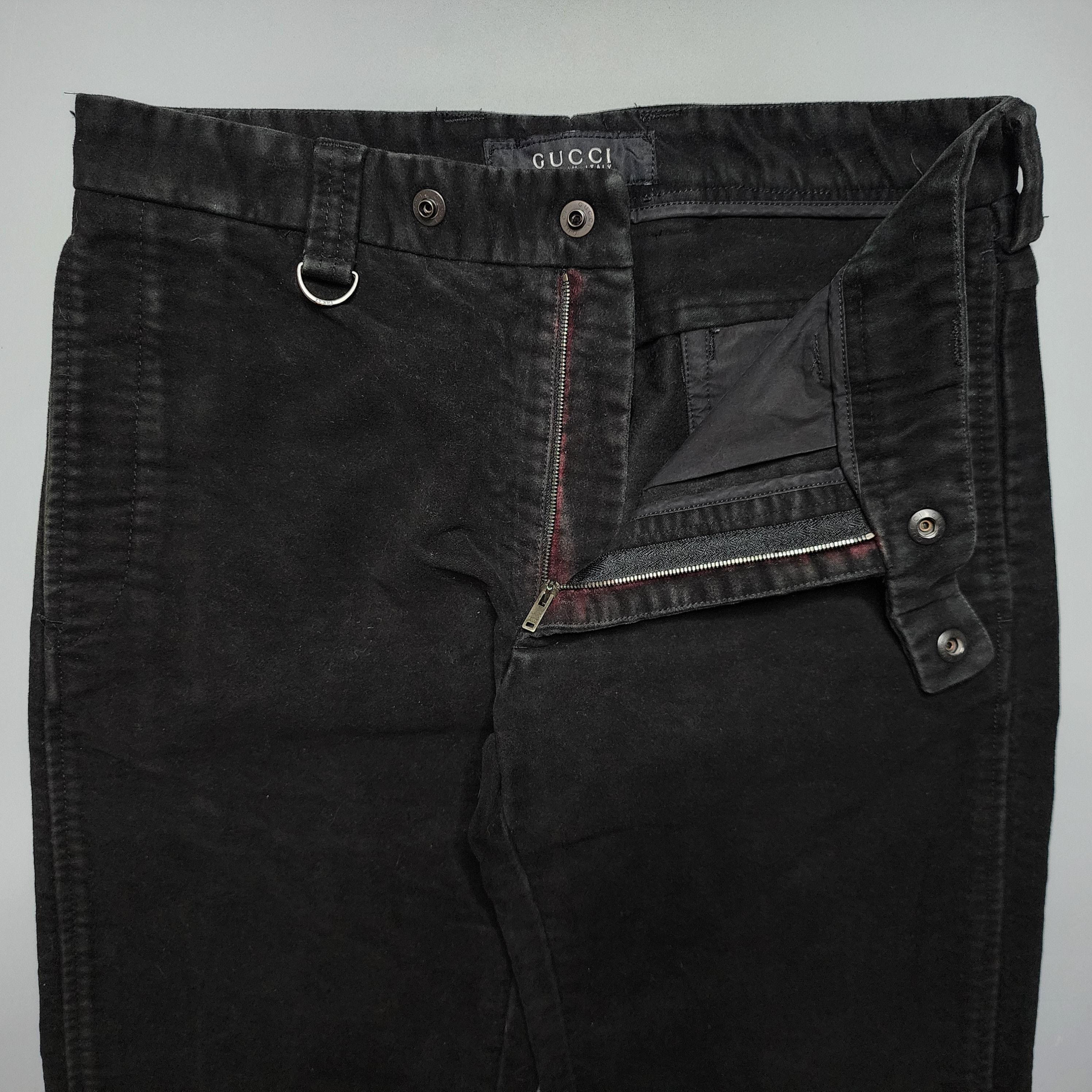 Gucci × Tom Ford Gucci x Tom Ford - Black Moleskin Pants Size US 28 / EU 44 - 5 Thumbnail