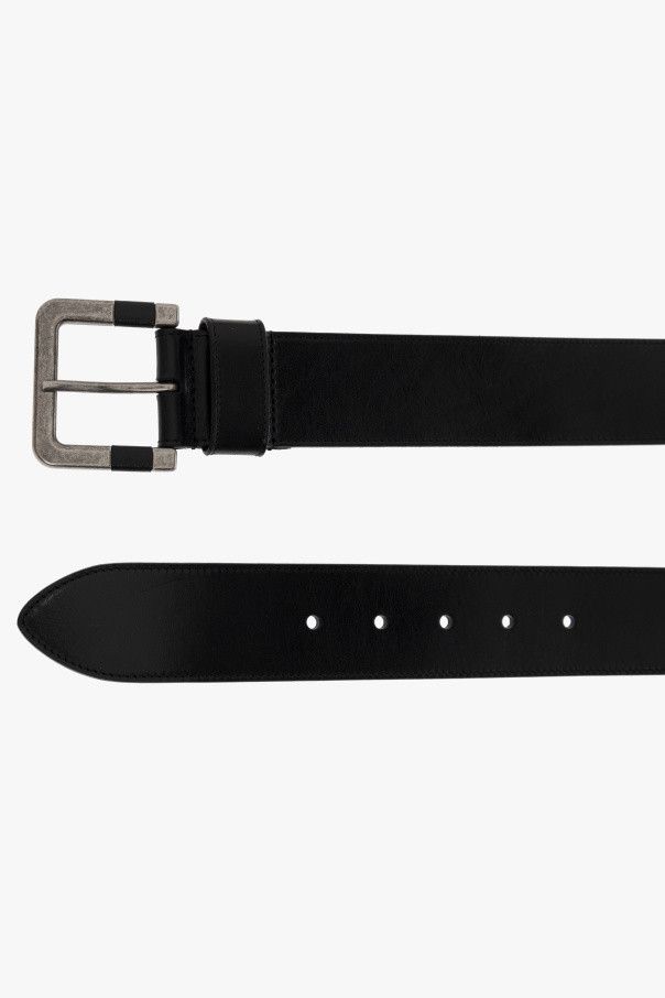 Saint Laurent Paris o1s1wg111224 Size: 80 / Carree Buckle Wide Belt Leather Size 30 - 6 Thumbnail