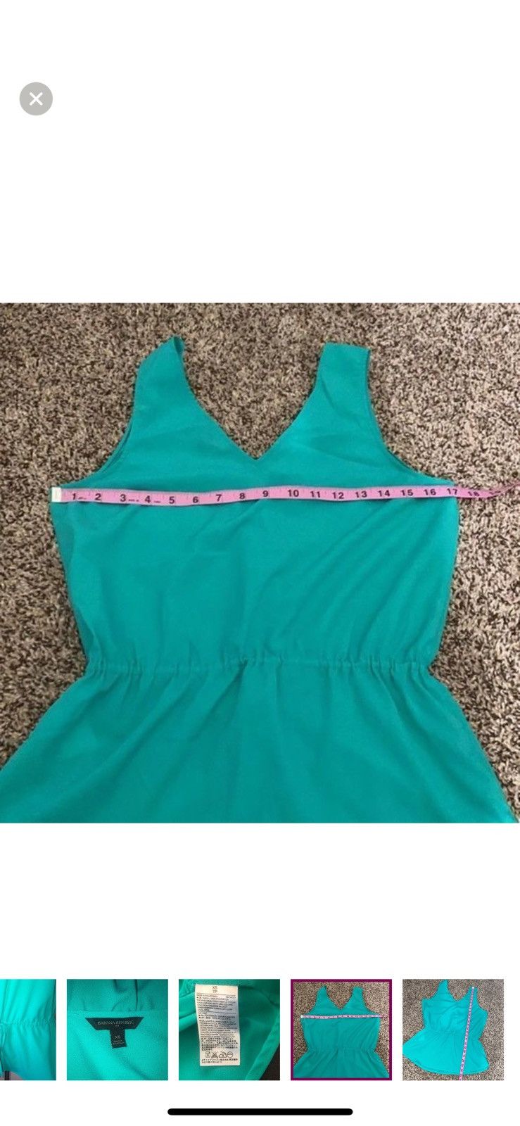 Banana Republic Banana republic XS green peplum blouse Size XS / US 0-2 / IT 36-38 - 3 Thumbnail