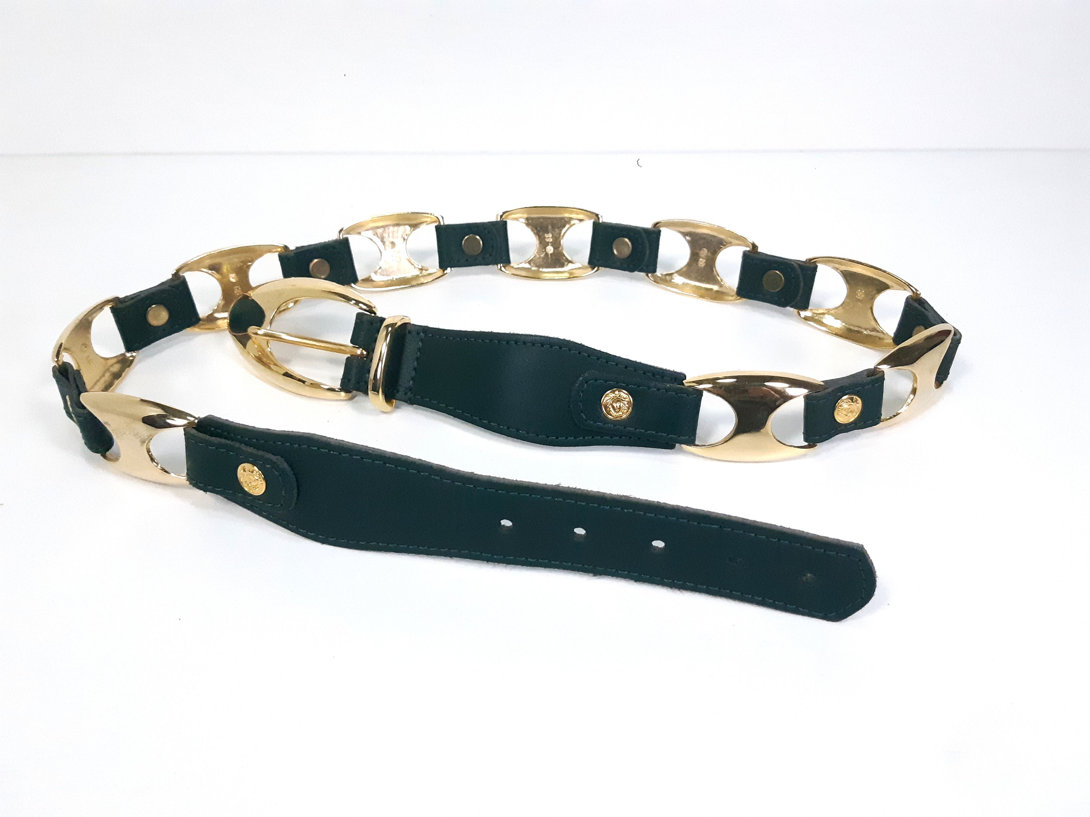 Other Vintage Metal/Coated Split Leather France belt NEW Size ONE SIZE - 2 Thumbnail