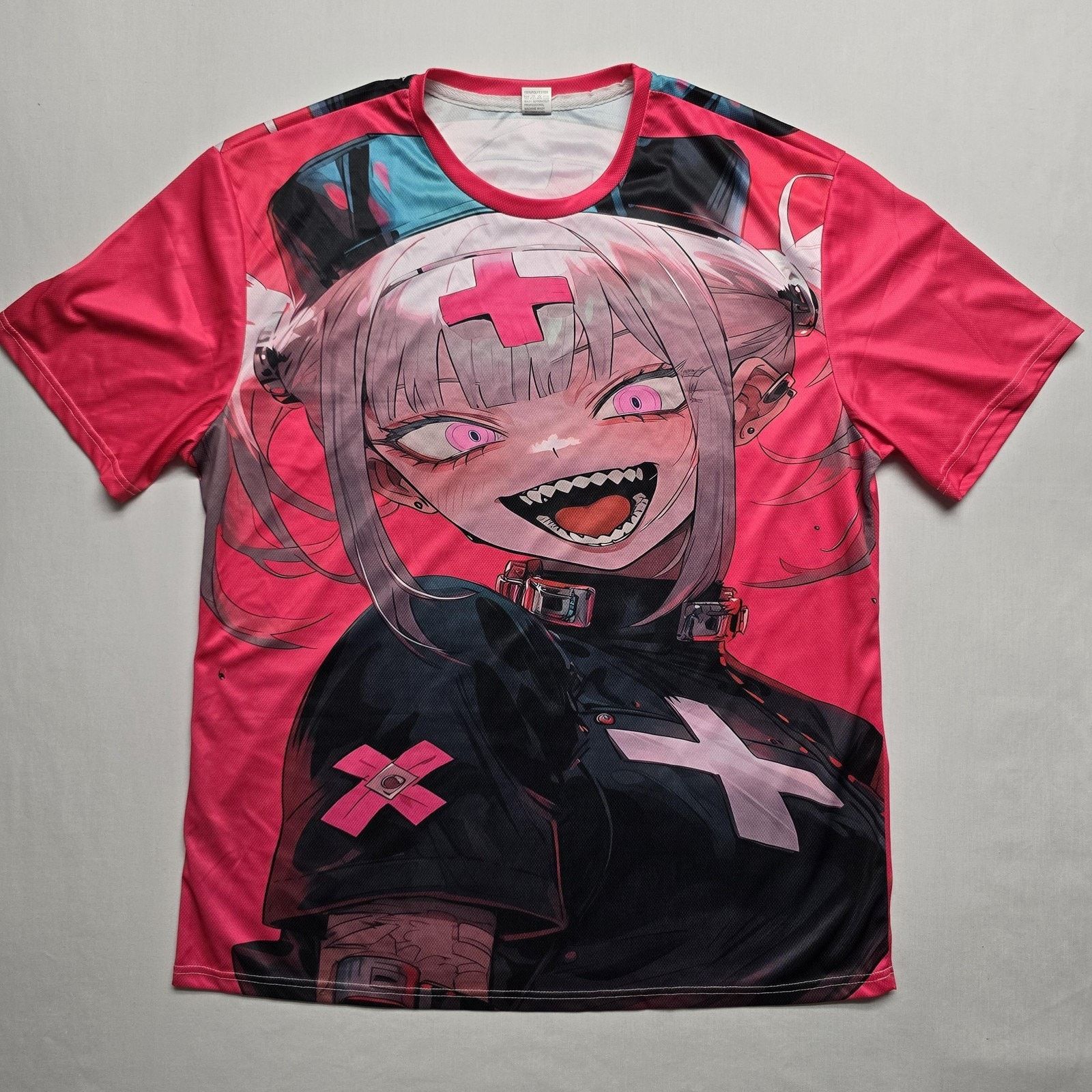 Other Anime Nurse Graphic 2XL Pink Black All Over Print Kawaii Tee Size US XXL / EU 58 / 5 - 1 Thumbnail