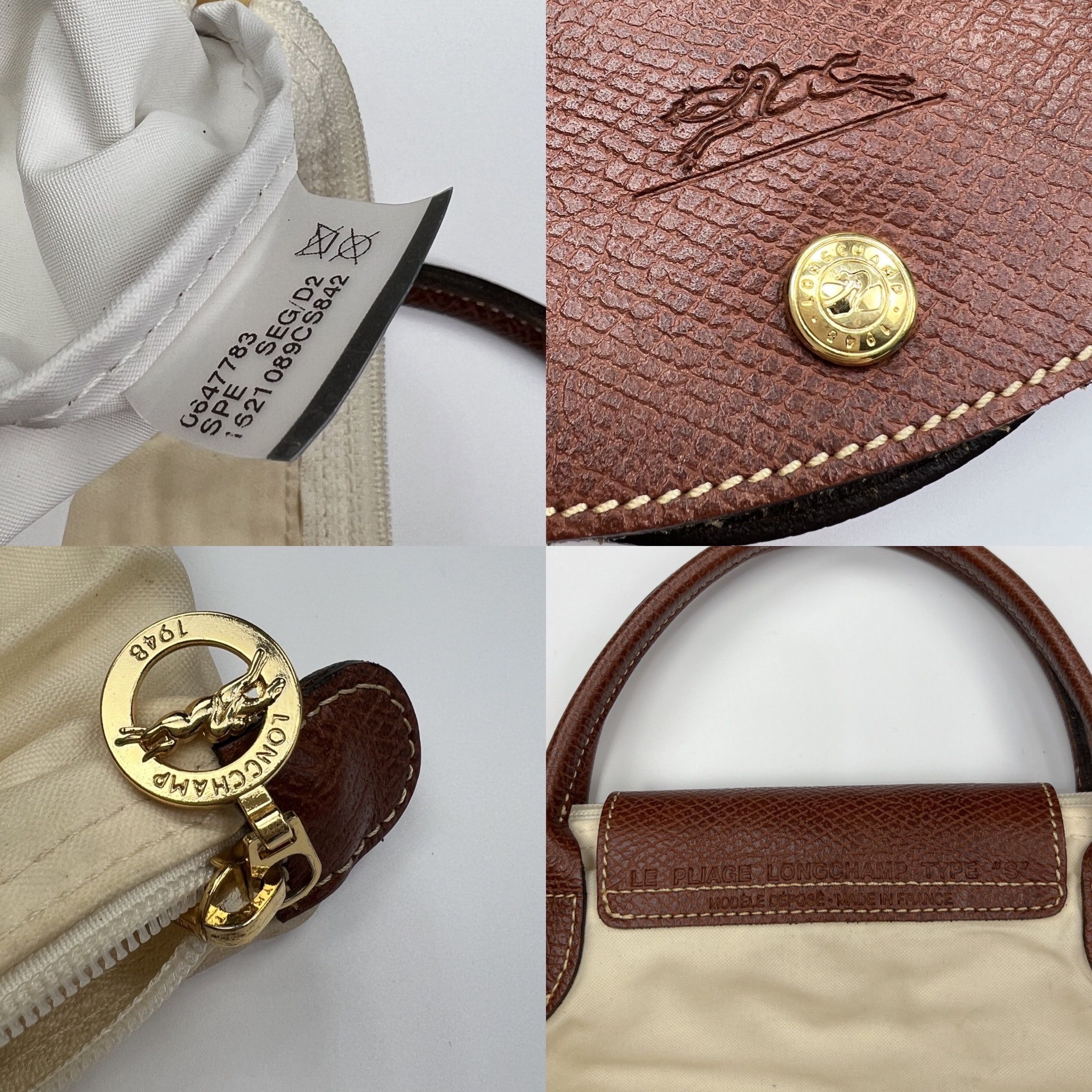 Longchamp Vintage Longchamp Le Pliage Type S Beige Small Bag | Grailed