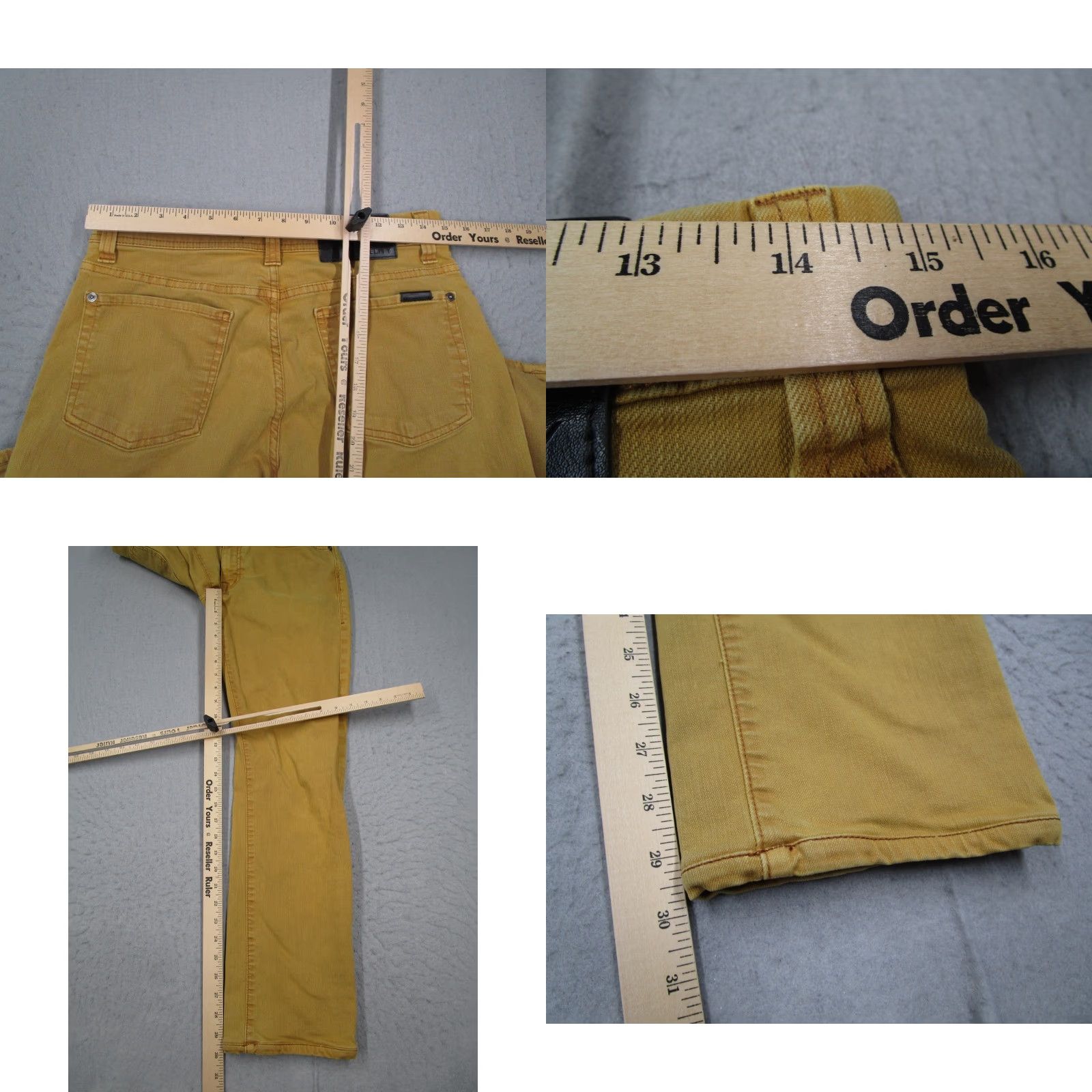 Vintage VINTAGE Fidelity Jeans Men's 31 Brown Denim Straight Fit 5-Pocket Zip Fly Made in USA Size US 31 - 8 Thumbnail