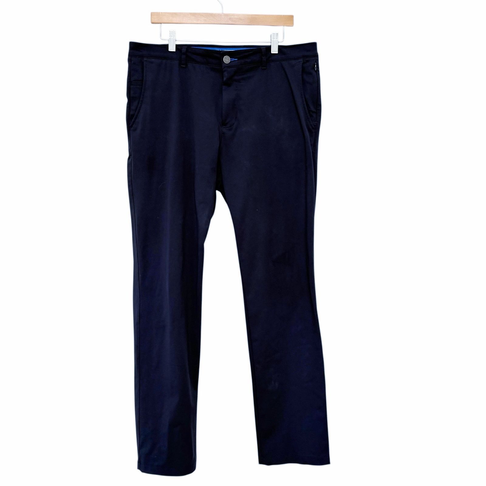 Twillory Twillory Navy Blue Performance Tailored Fit Golf Pants 36x33 Size US 36 / EU 52 - 1 Thumbnail