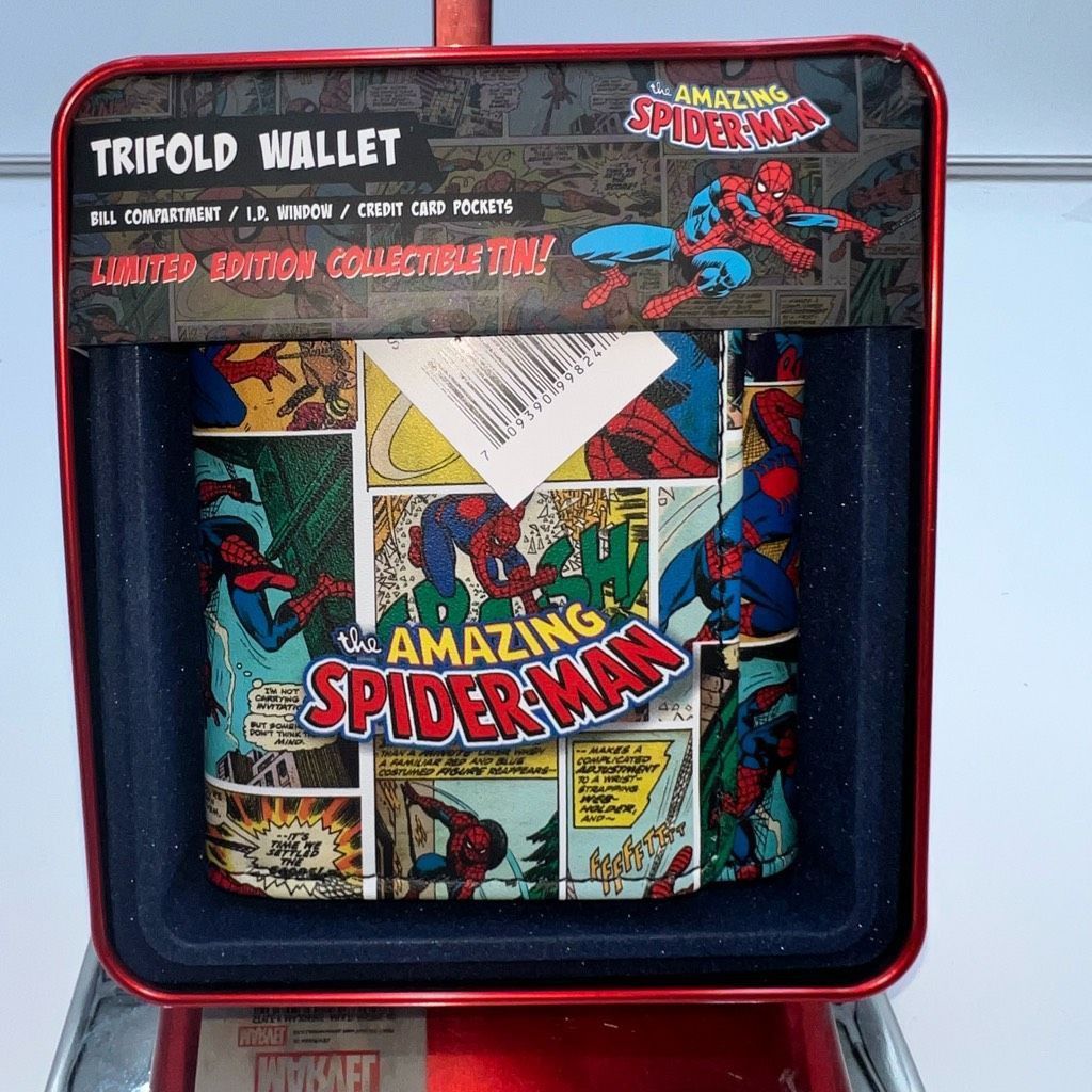 Marvel Comics Marvel Spiderman Comic Strip Wallet in Collectors Tin Size ONE SIZE - 1 Thumbnail