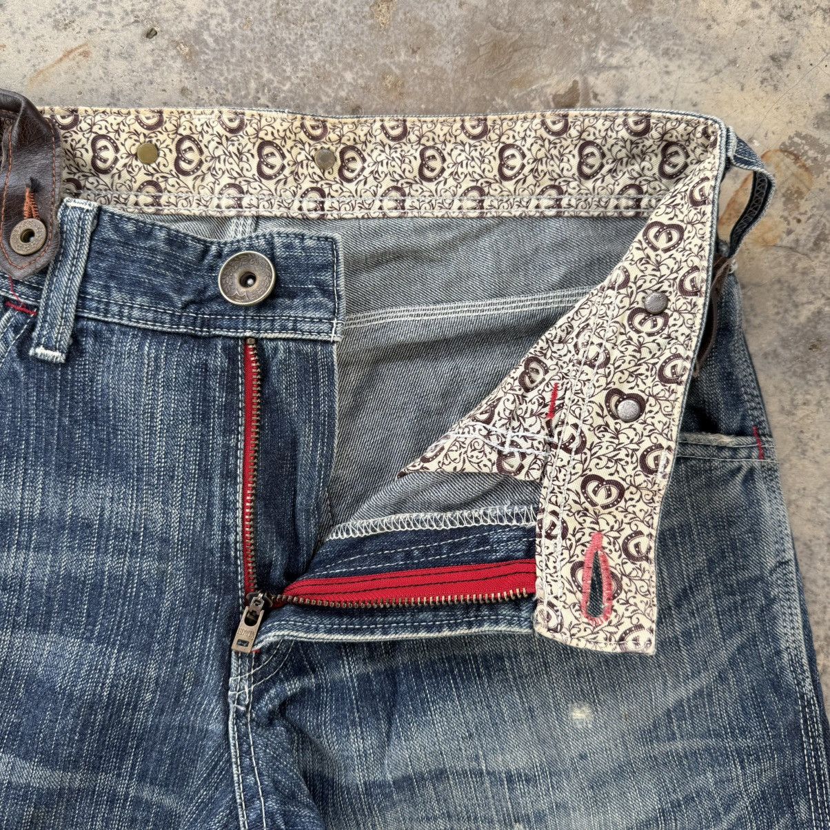 Edwin VINTAGE EDWIN BLUE TRIP FADED JEAN DENIM PANTS Size US 35 - 7 Thumbnail