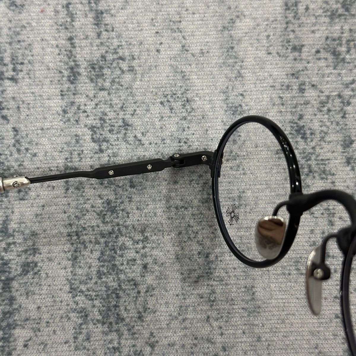 Chrome Hearts CHROME HEARTS EDITH F. BLACK/MATTE BLACK EYEGLASSES Size ONE SIZE - 7 Thumbnail