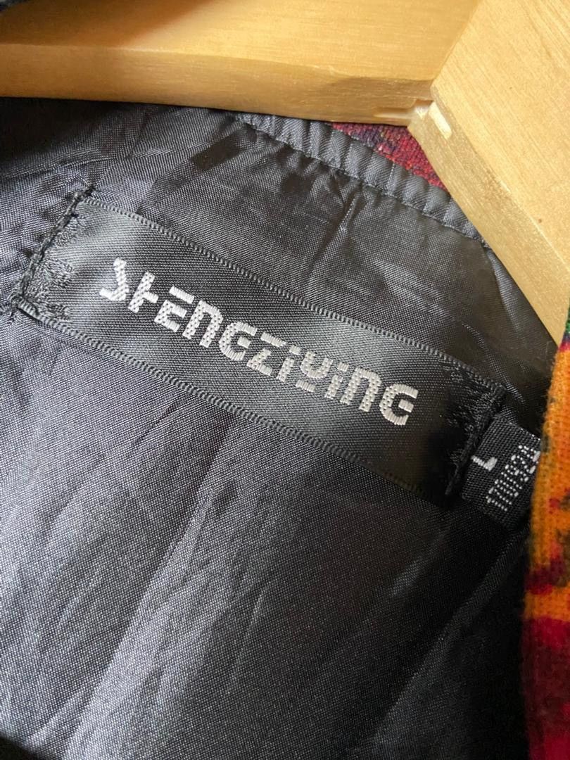 Japanese Brand Shengziying Vibrant Artsy Design Button Up Shirt (179) Size L / US 10 / IT 46 - 3 Thumbnail