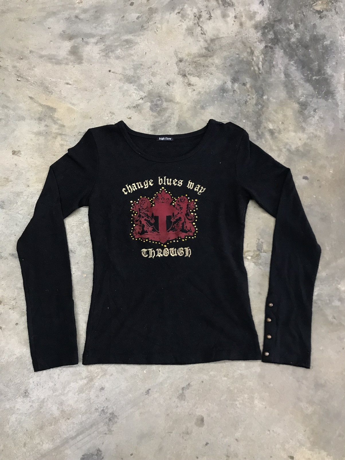 Japanese Brand High Flow Change Blues May Through Size L / US 10 / IT 46 - 1 Thumbnail