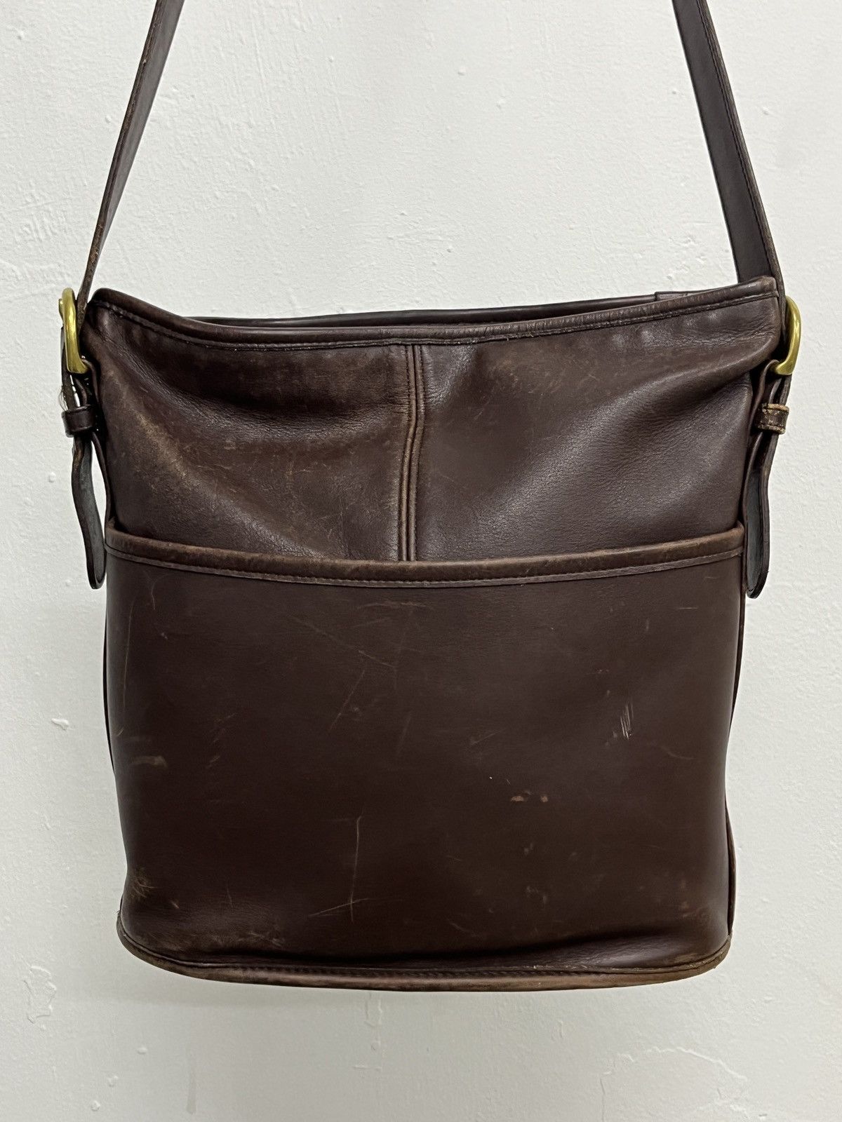 Coach Coach Vintage Tanned Patina Cowhide Leather Bucket Bag Size ONE SIZE - 2 Thumbnail
