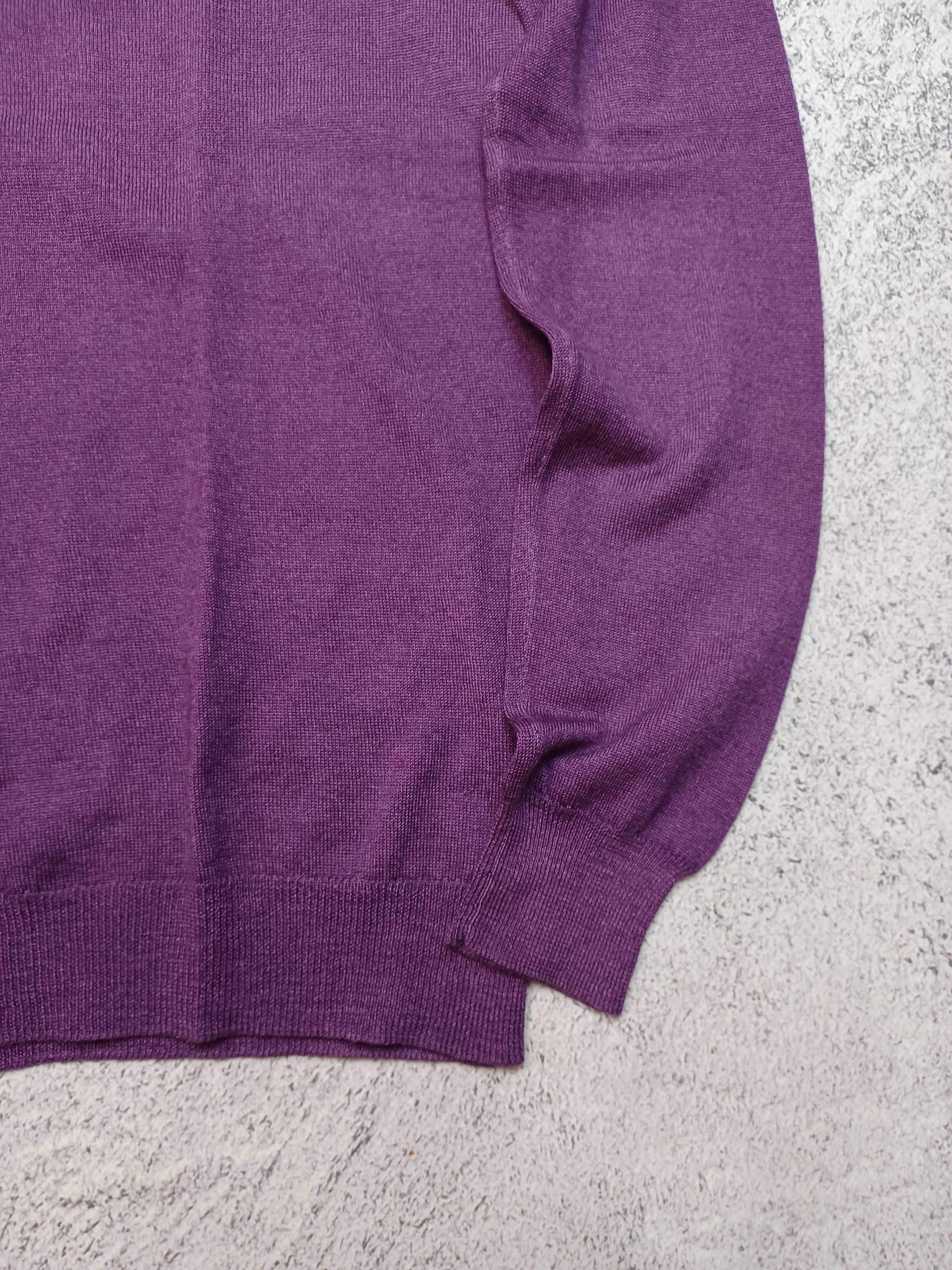 Prada Vintage Prada Wool Purple Jamper Size M / US 6-8 / IT 42-44 - 4 Thumbnail