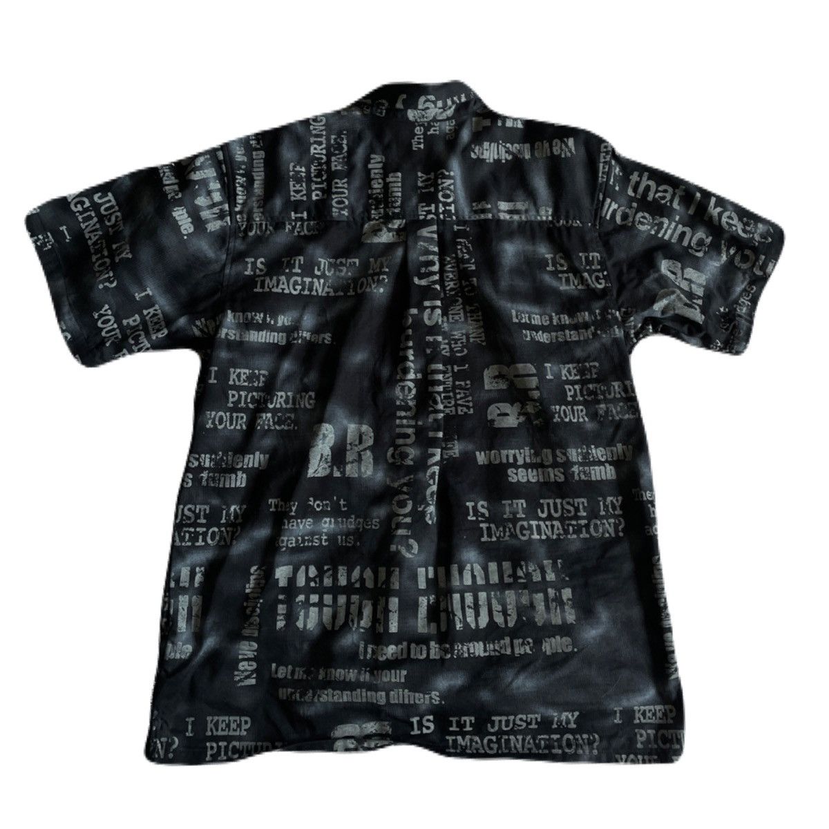 If Six Was Nine 2000s Japanese archive Vkei All-Over Poem Shirts Gyaruo Y2K Size US M / EU 48-50 / 2 - 4 Thumbnail